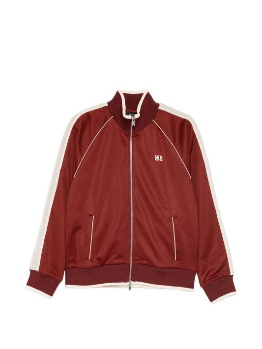 wb logo stripe jersey track jacket