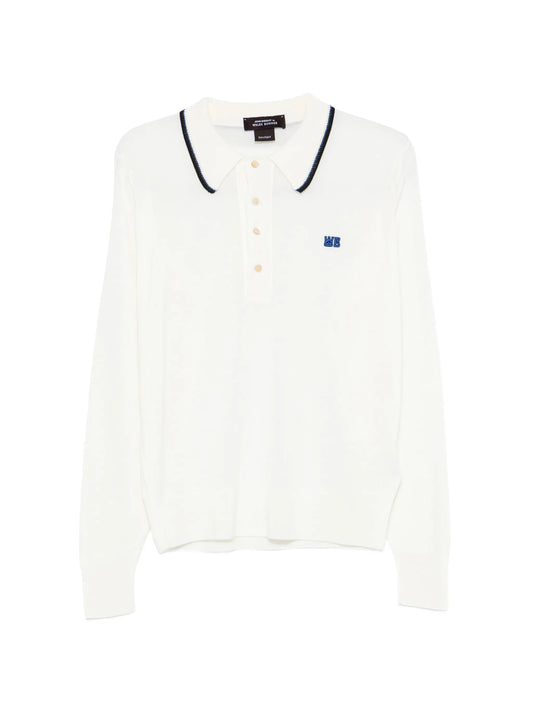 x John Smedley logo-embroidery polo shirt