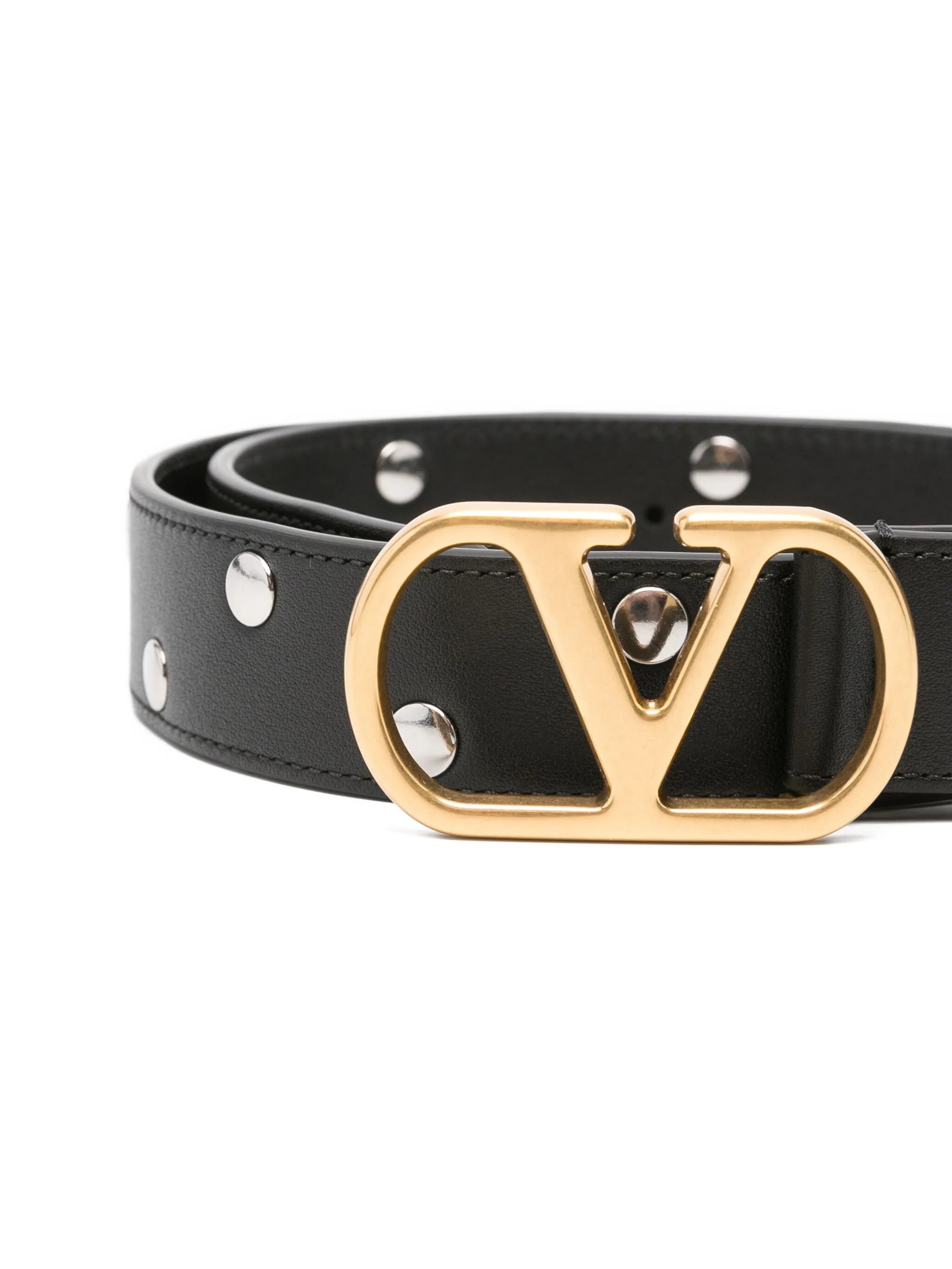VLogo Signature leather belt