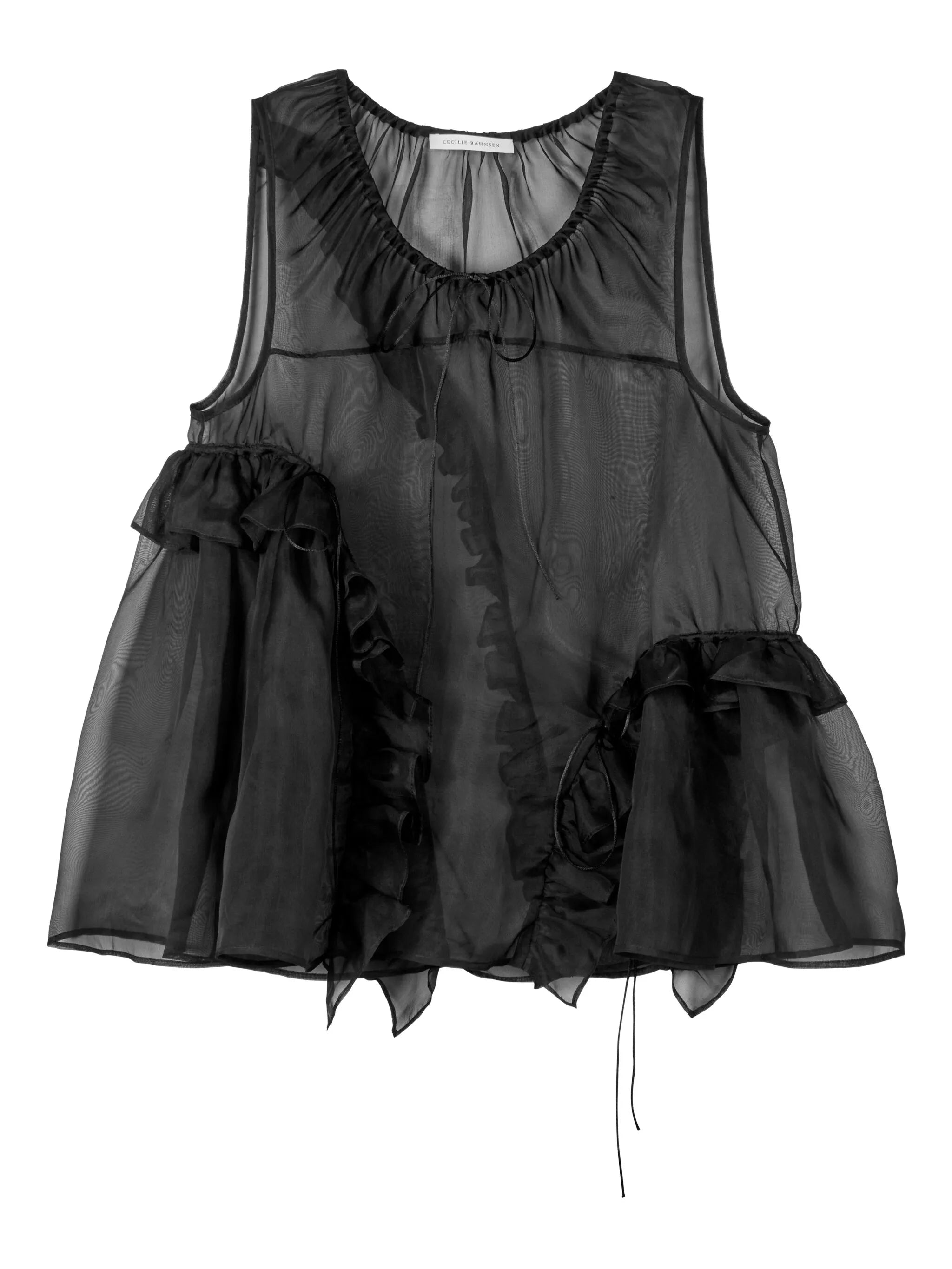 ruffled organza orsalina top