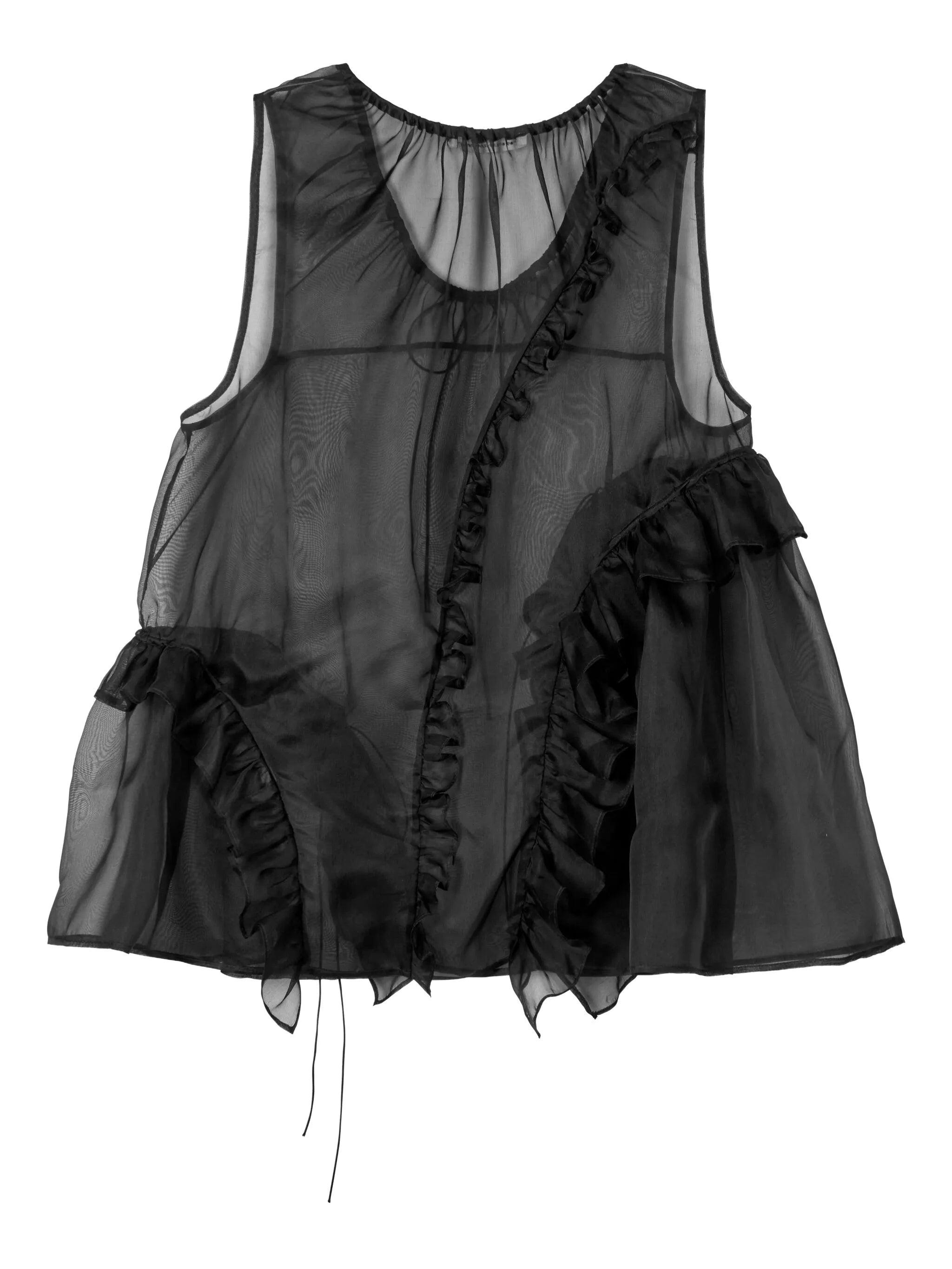 ruffled organza orsalina top