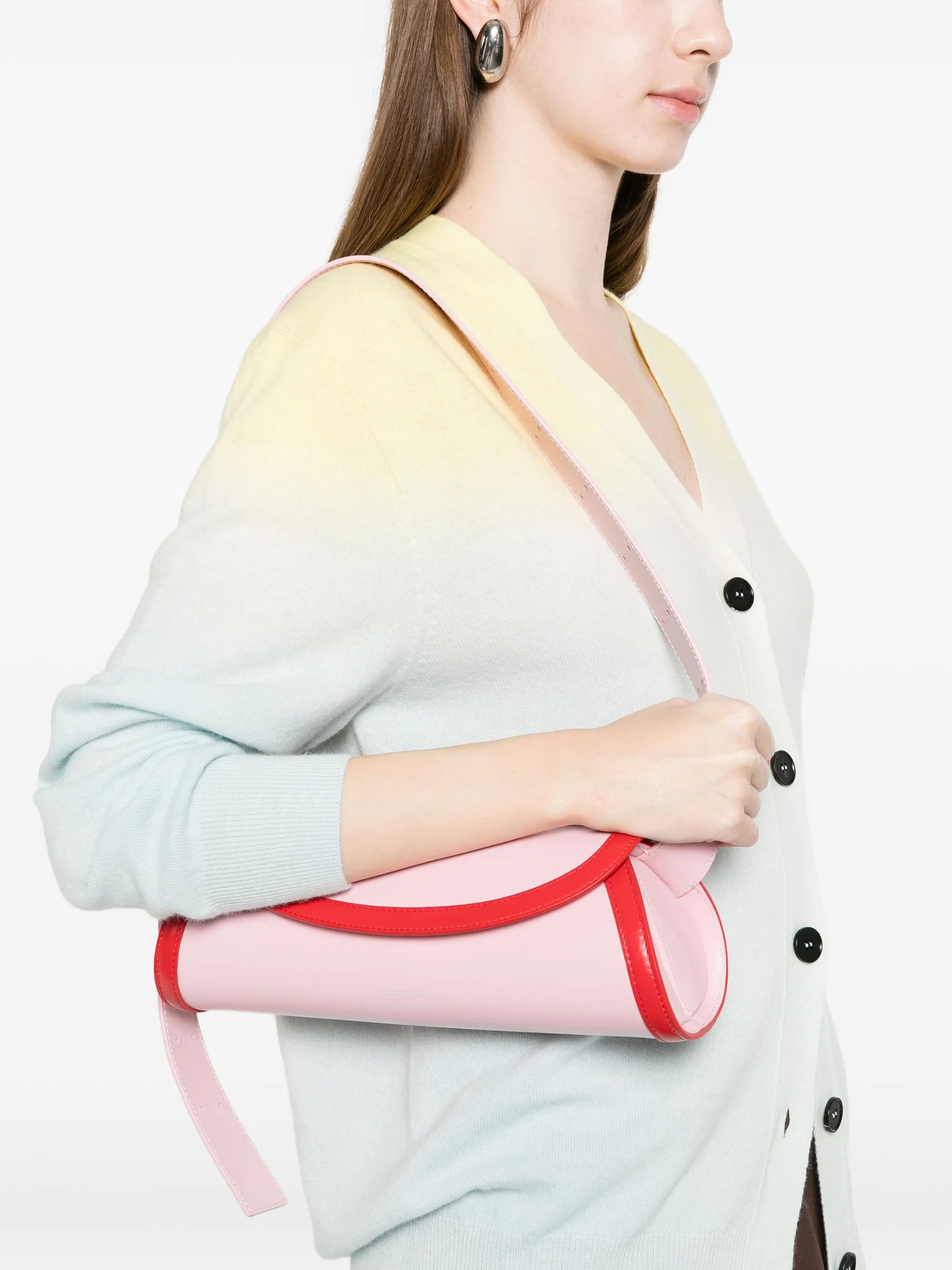 Cannolo bicolour shoulder bag