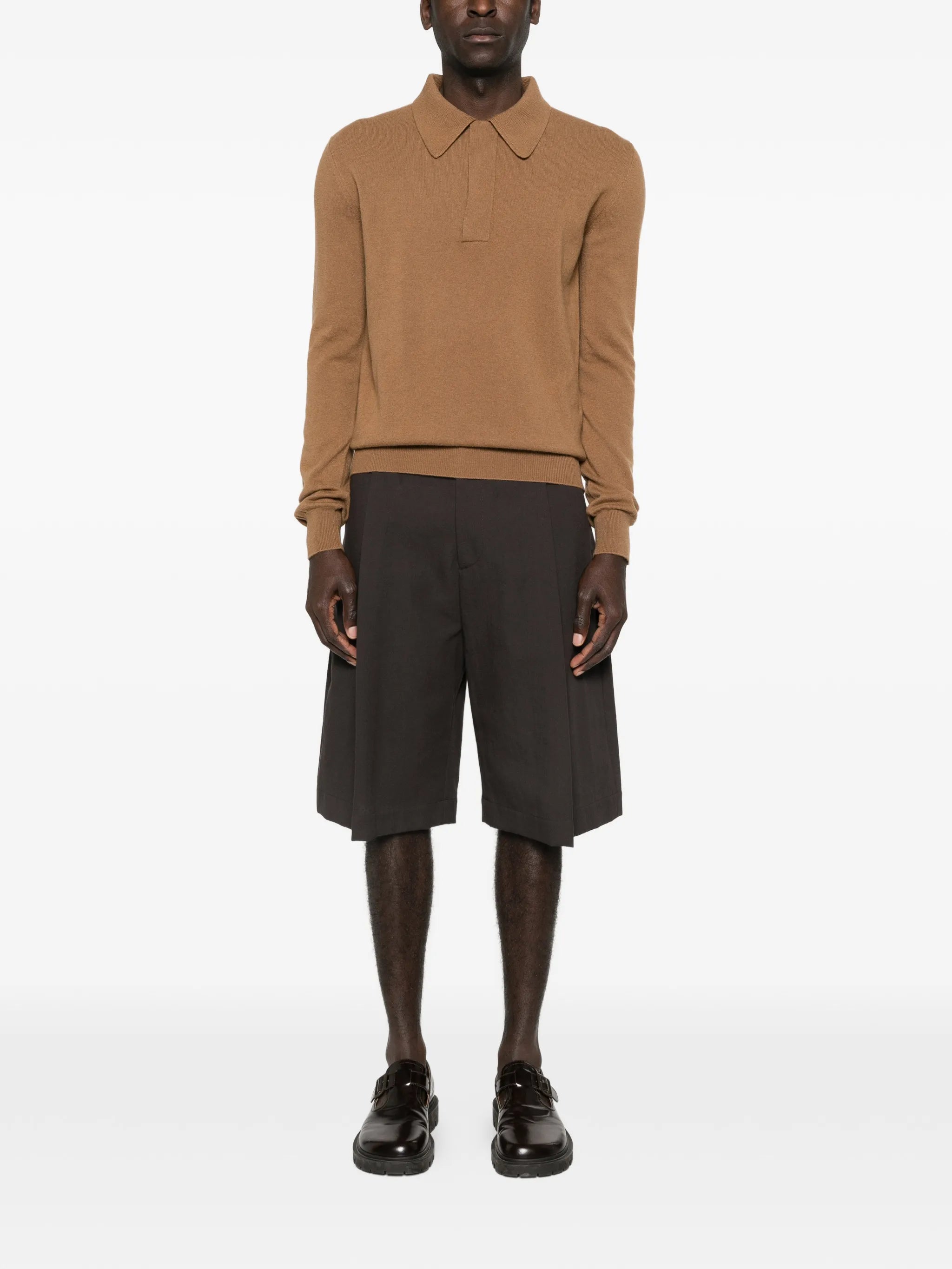 long-sleeved polo shirt