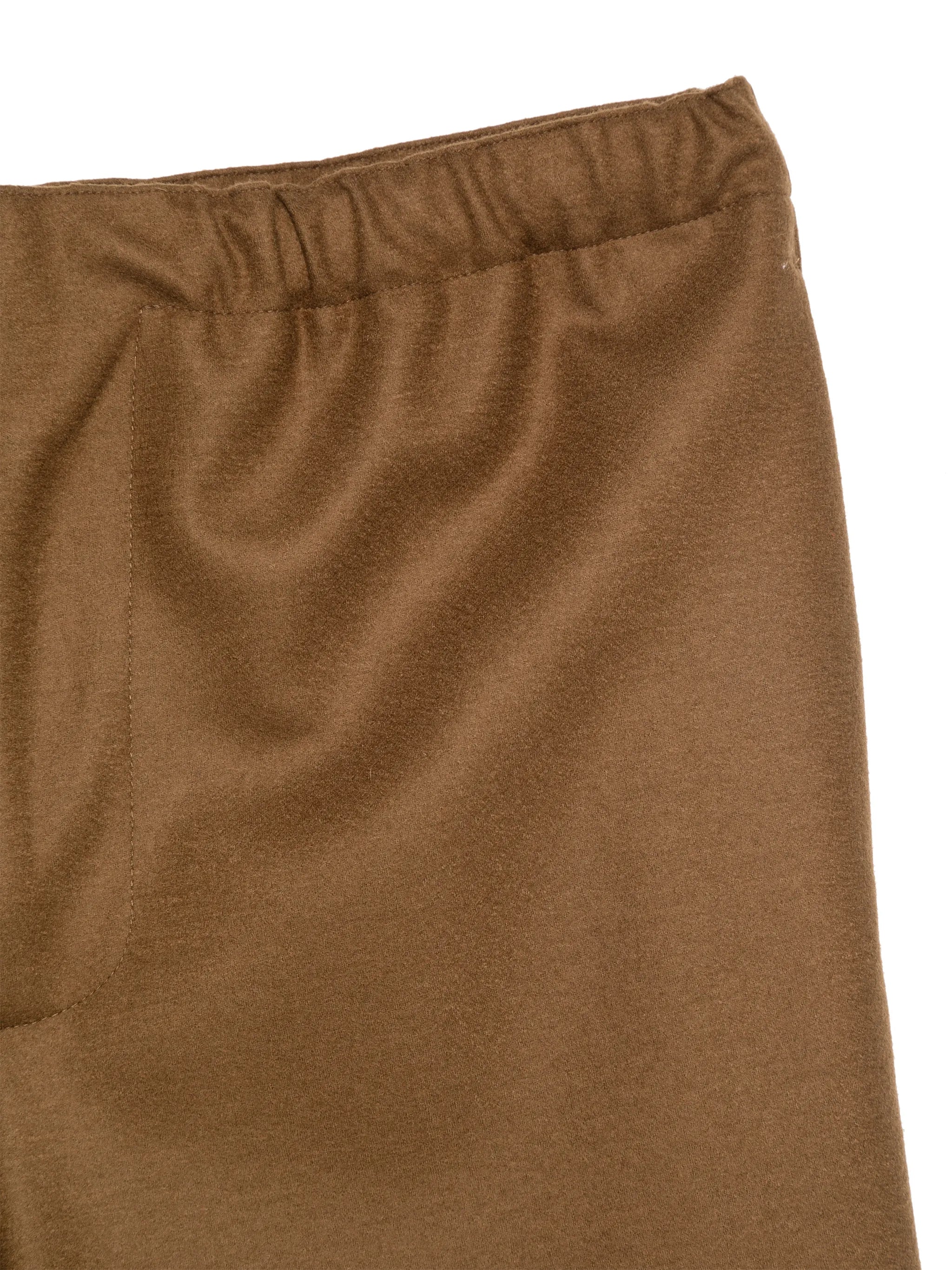 elasticated wool trousers