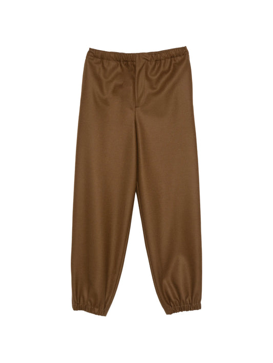 elasticated wool trousers