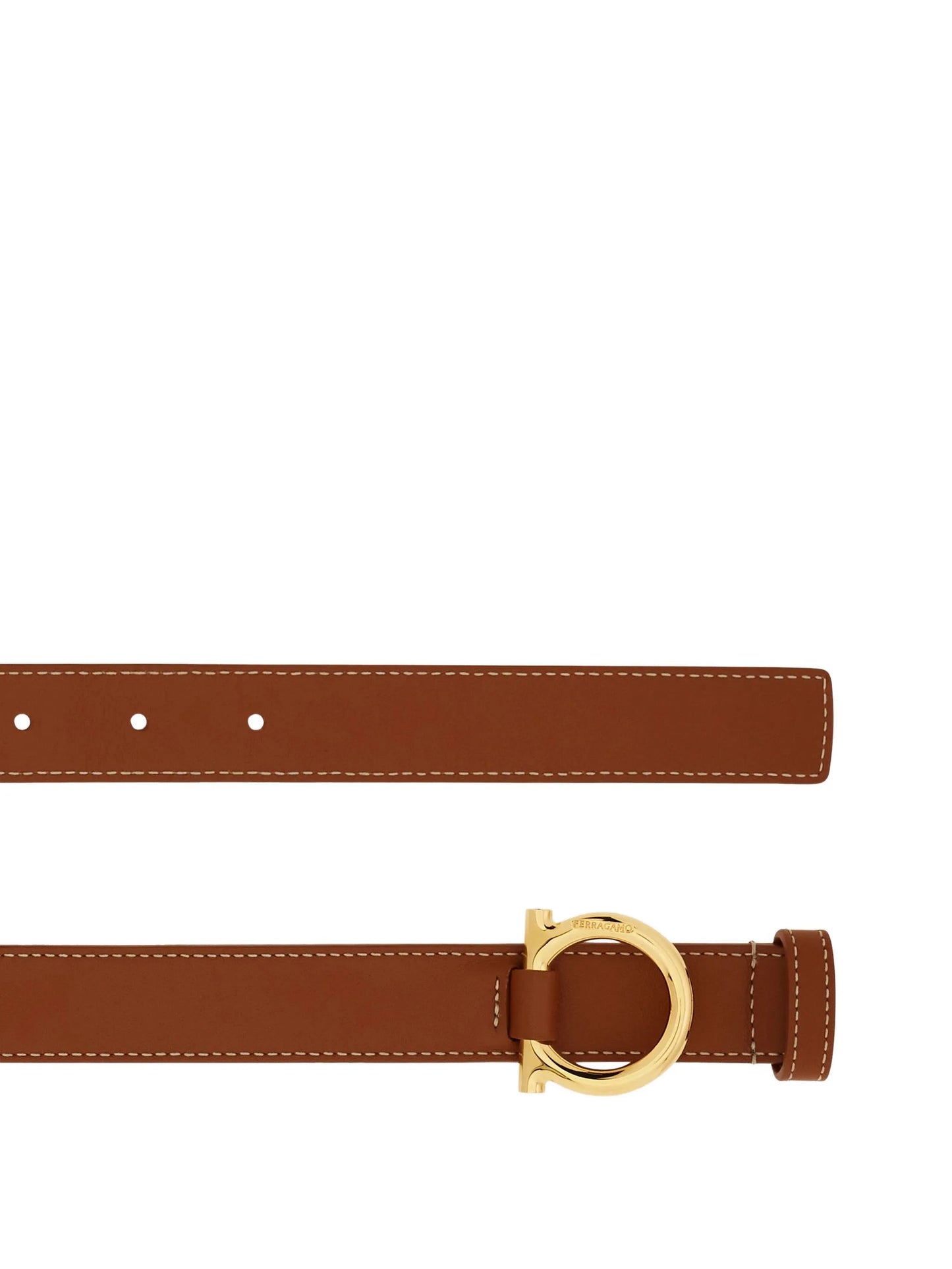 stitched Gancini belt