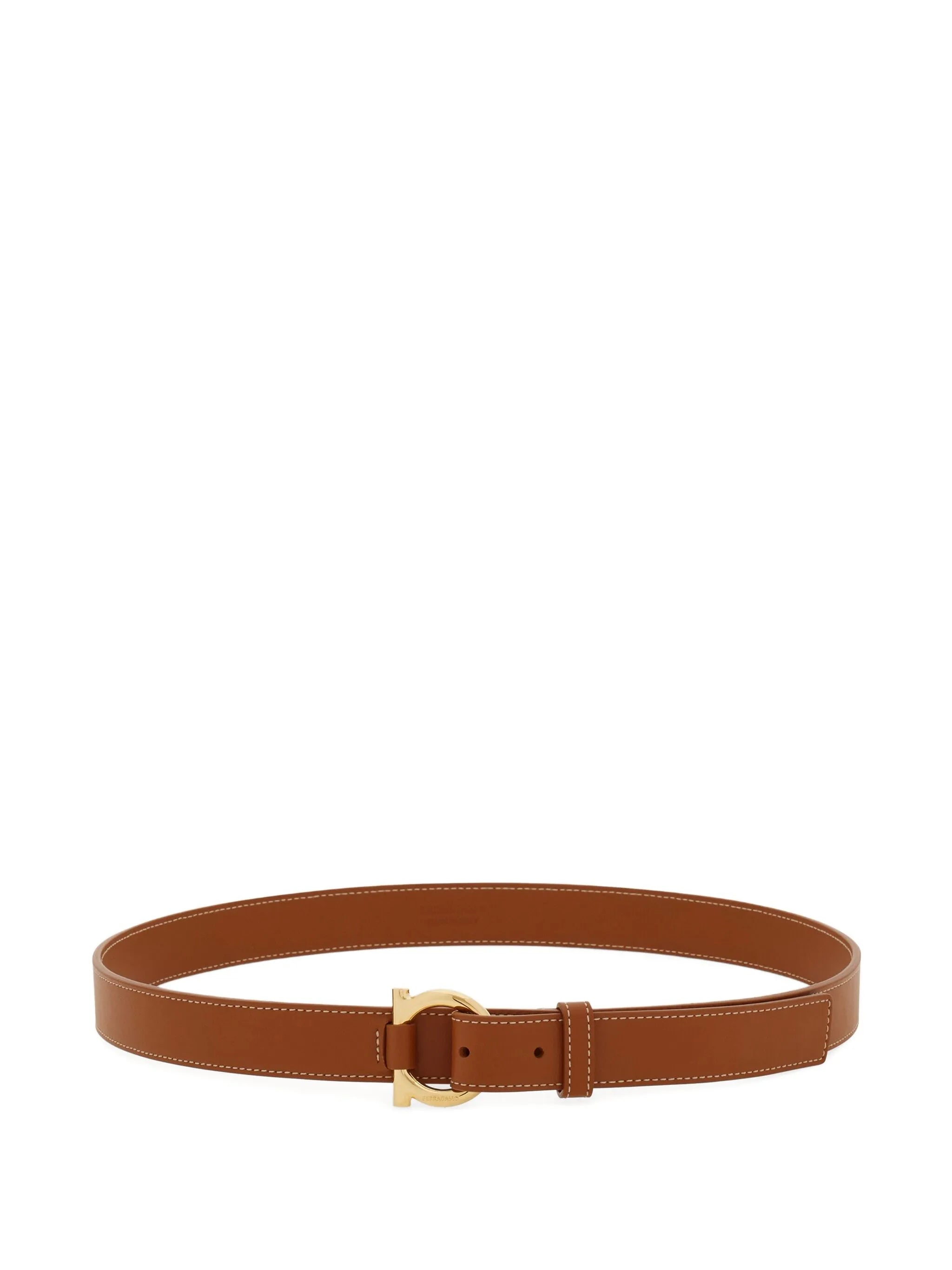 stitched Gancini belt