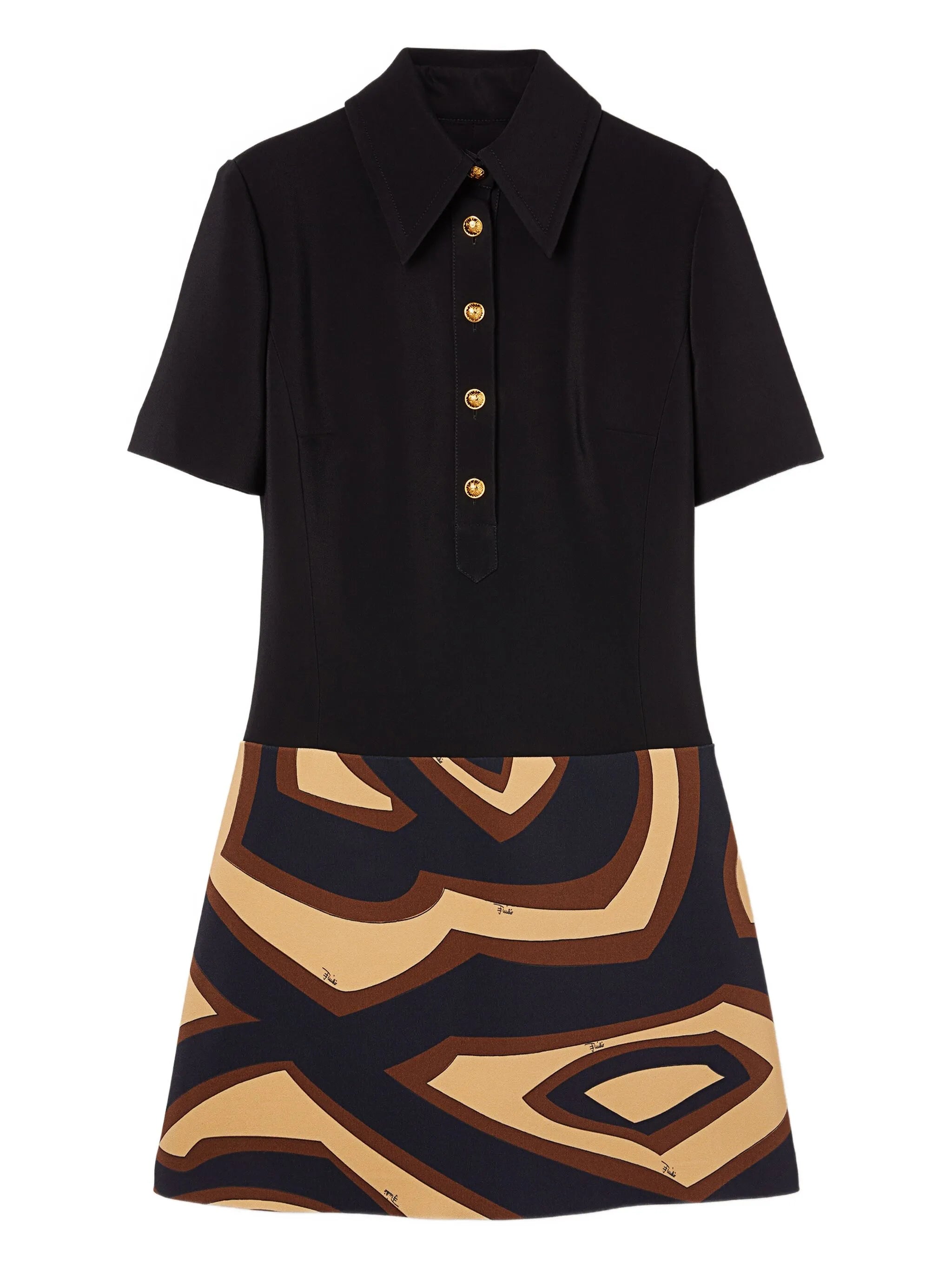 graphic-print mini dress