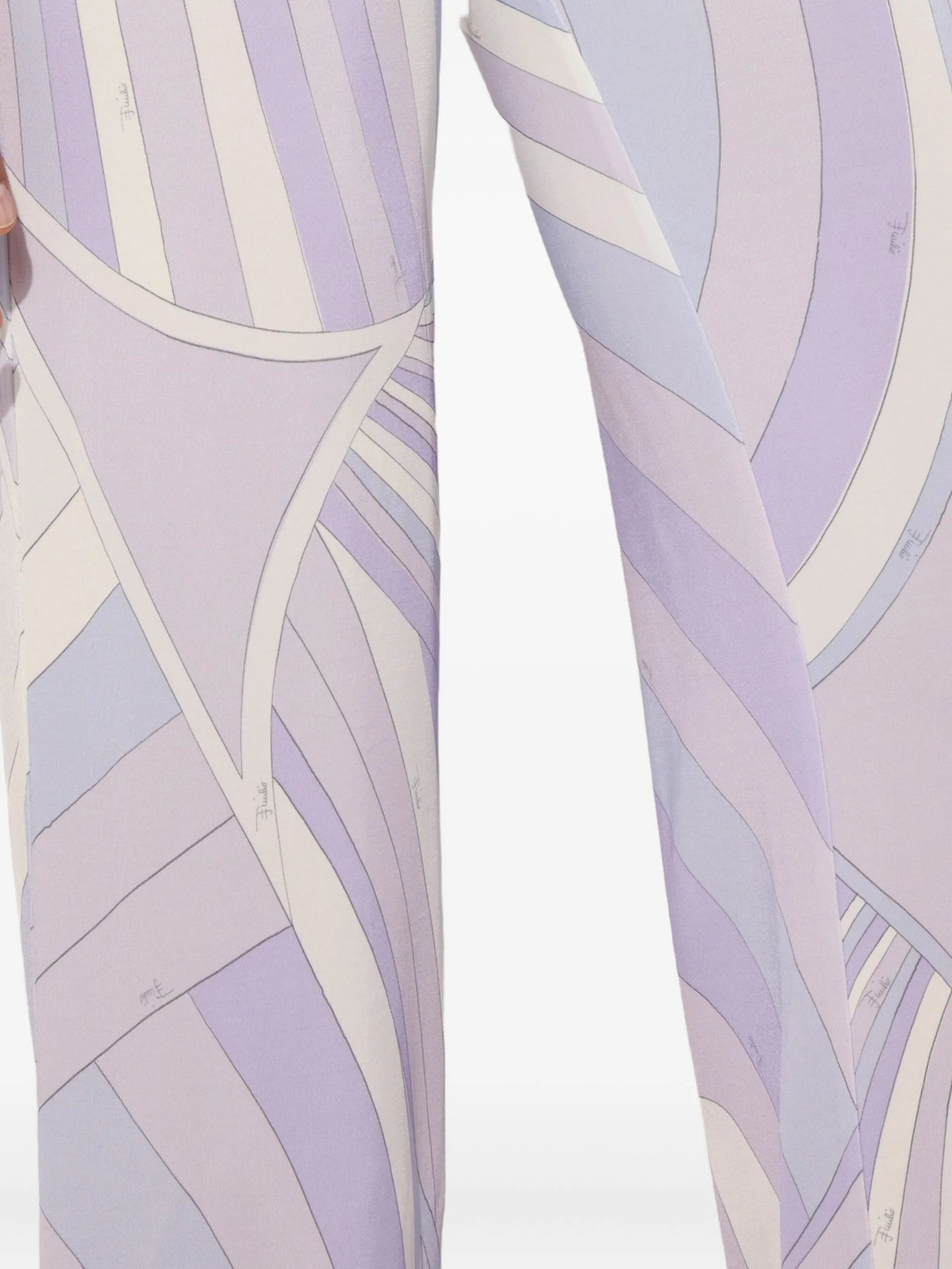 Iride-print trousers