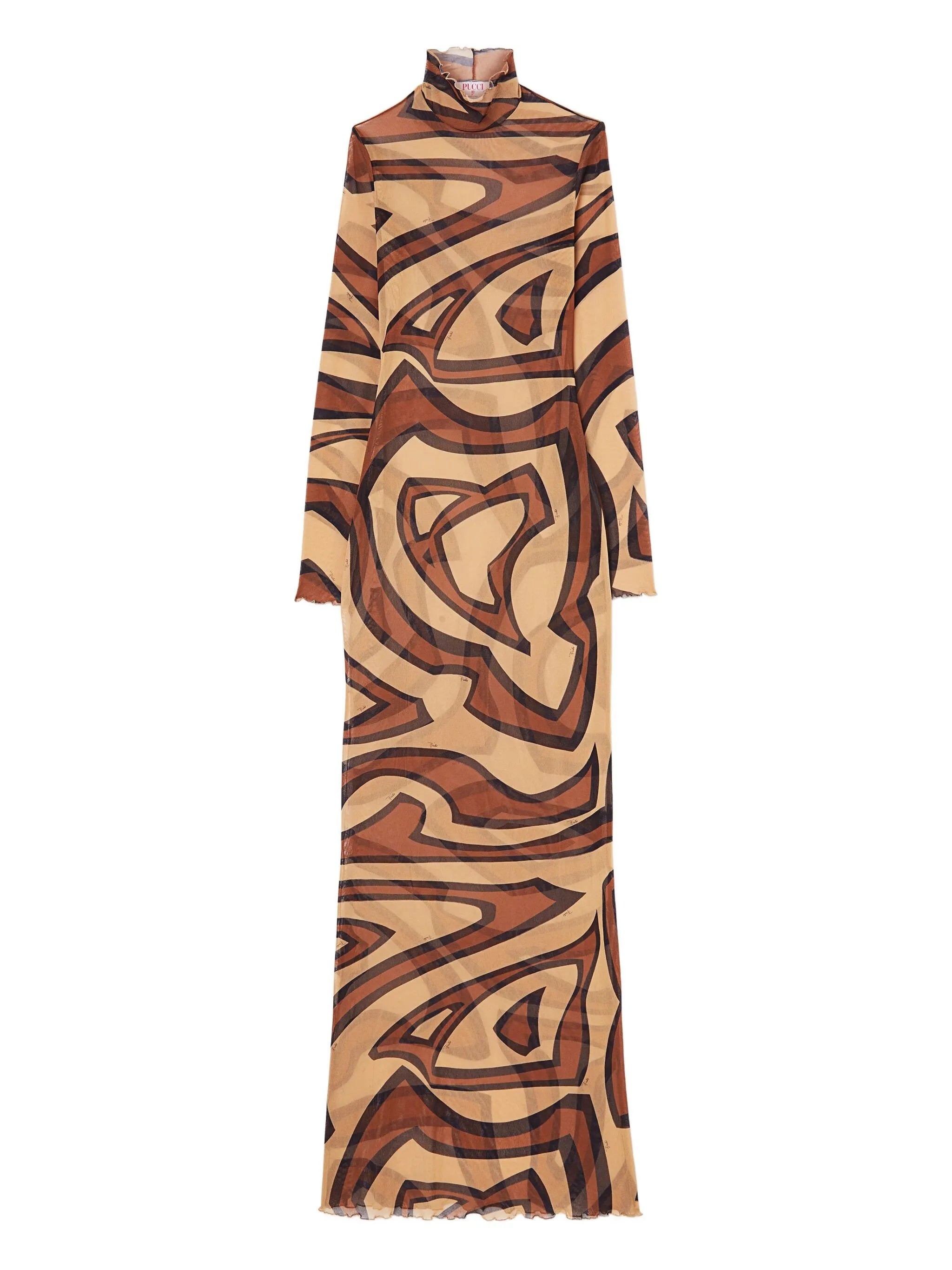 Labirinto-print tulle dress