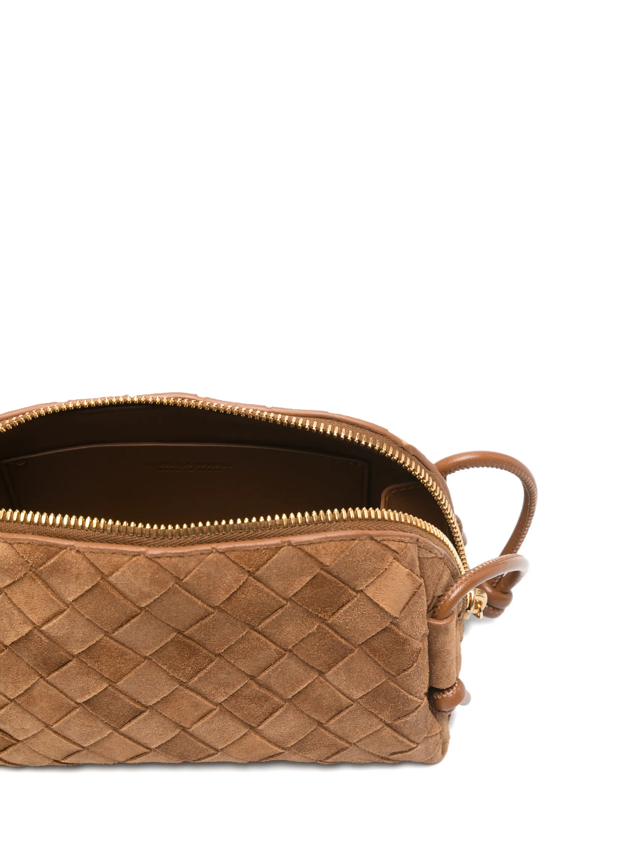 intrecciato concert suede mini bag