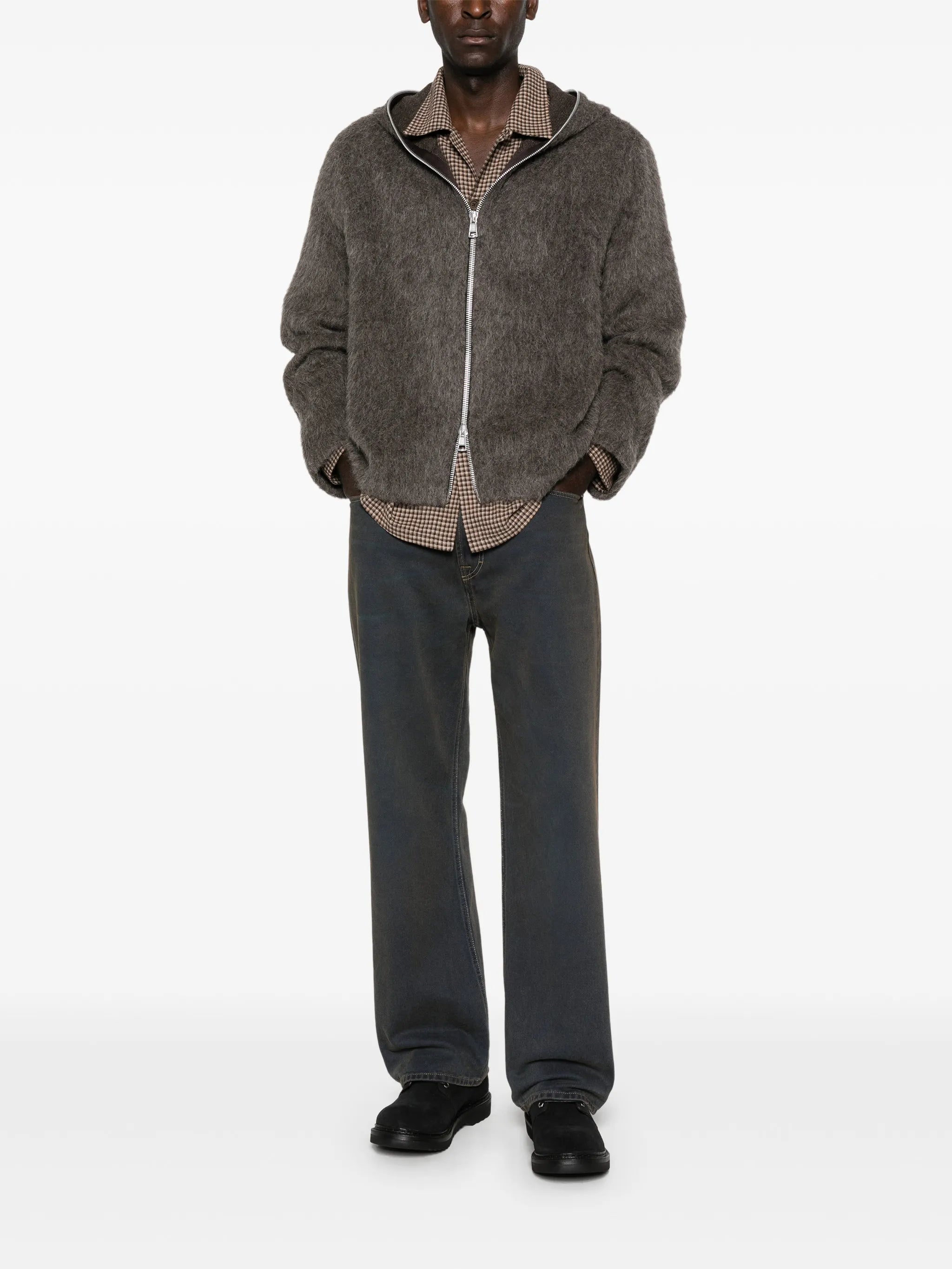 zip-up hoodie