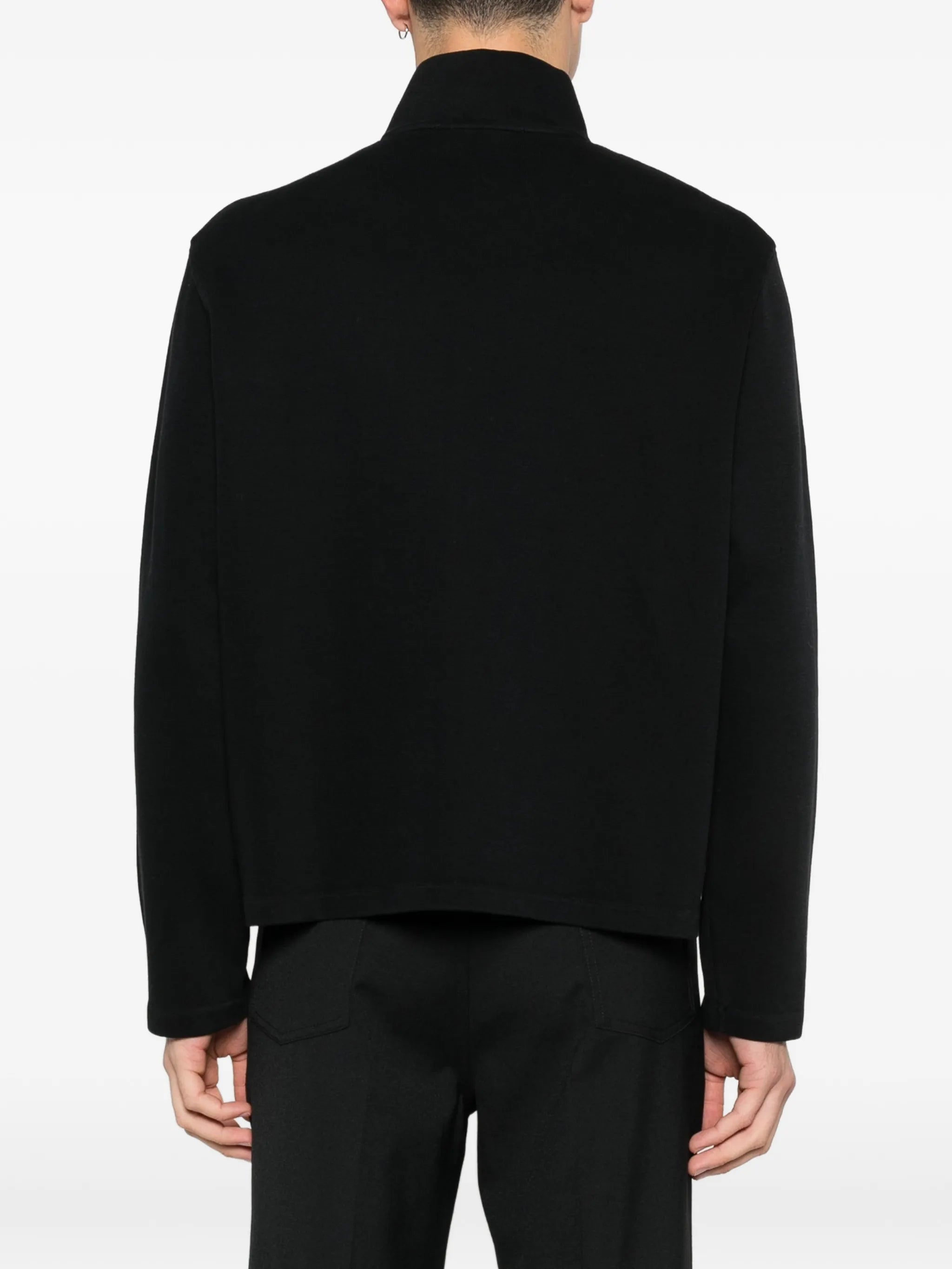zip-up cardigan
