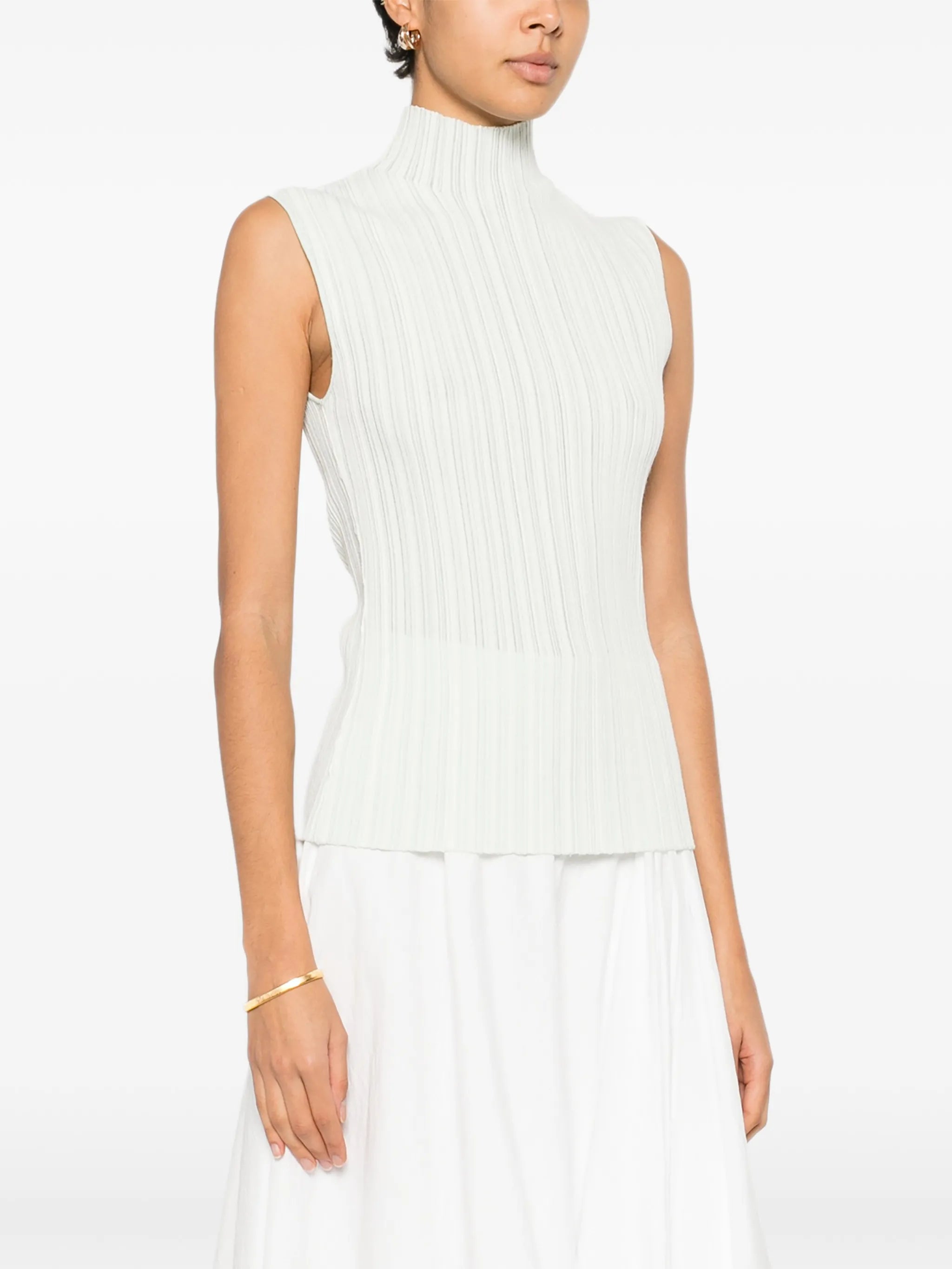 roll-neck top