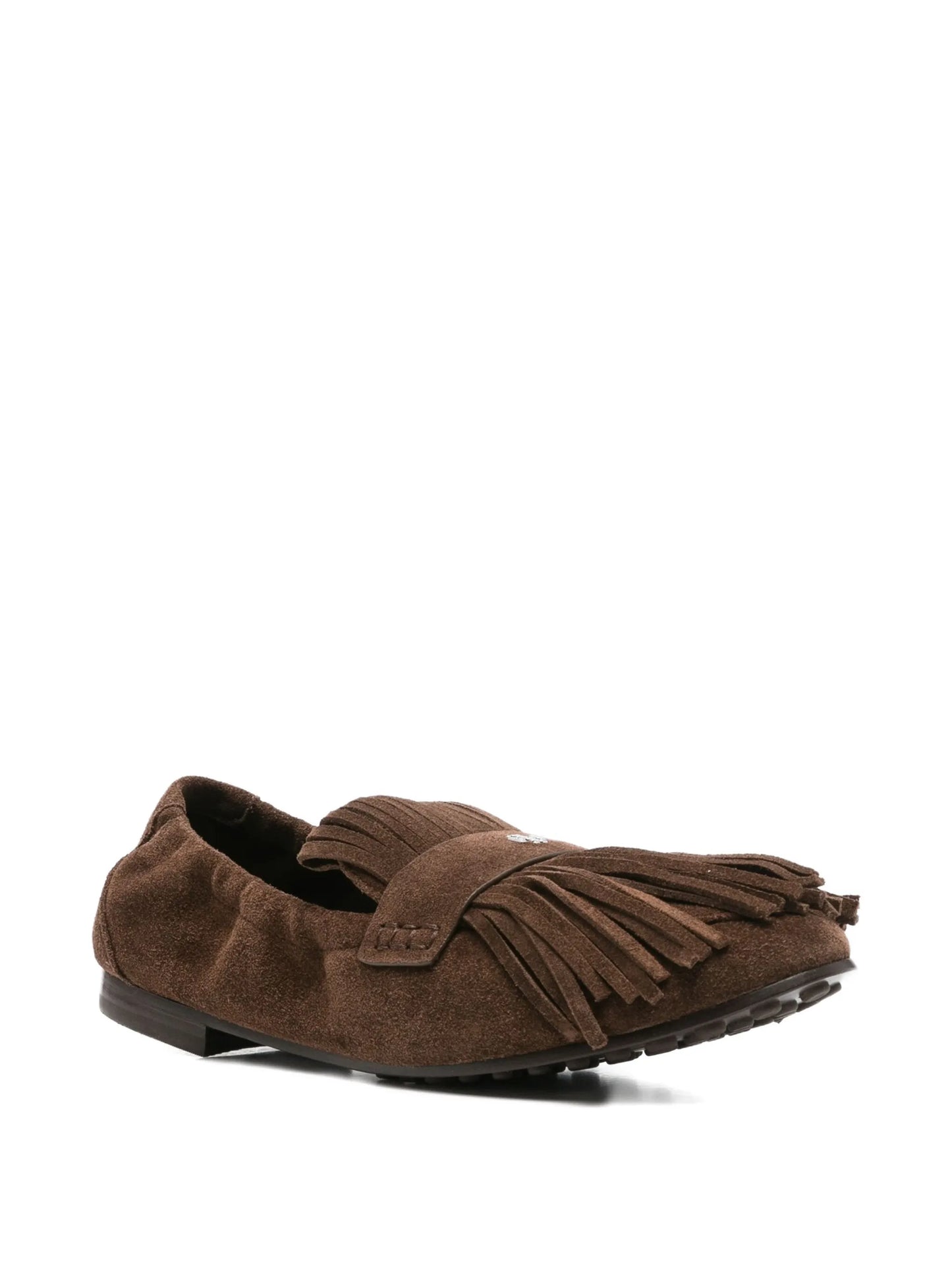 fringe-detail ballet flats