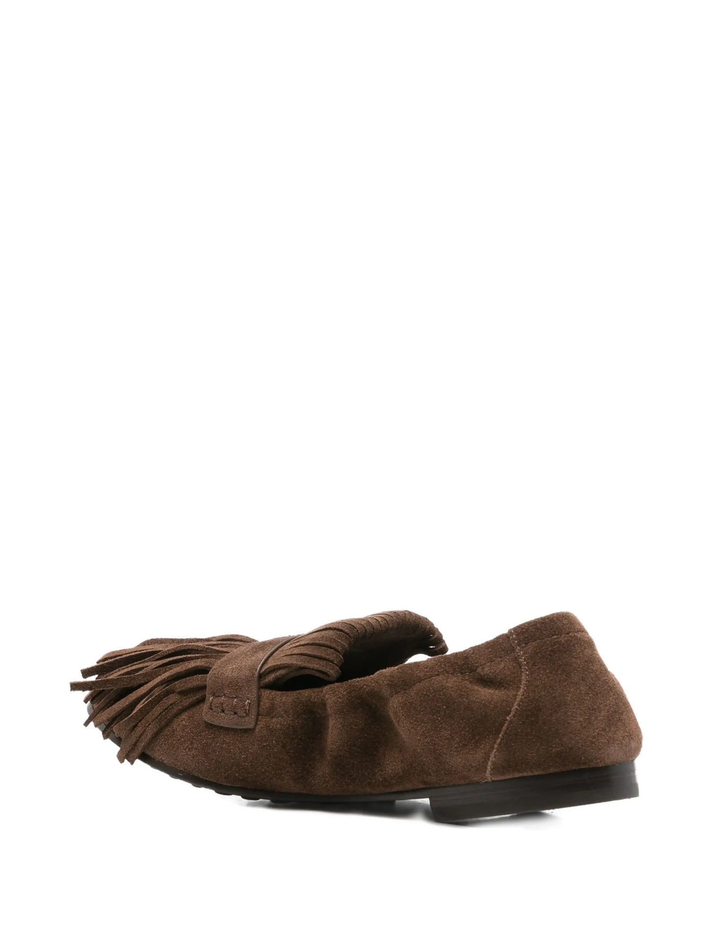 fringe-detail ballet flats