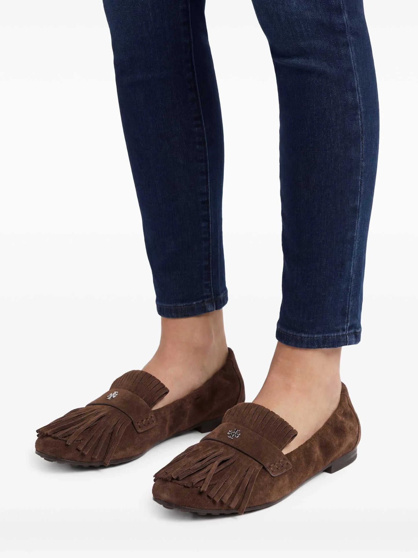 fringe-detail ballet flats