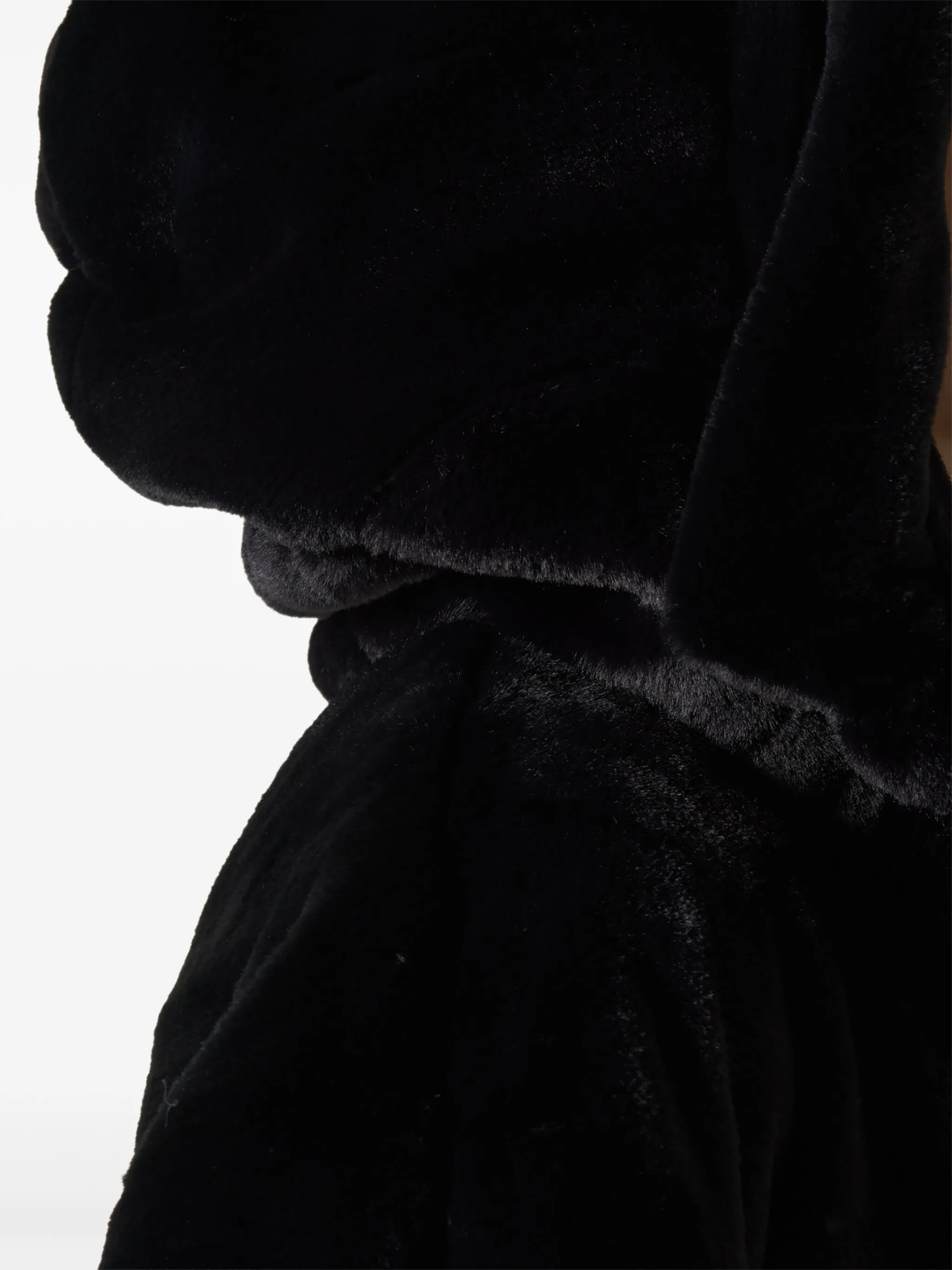 faux fur hooded jacket