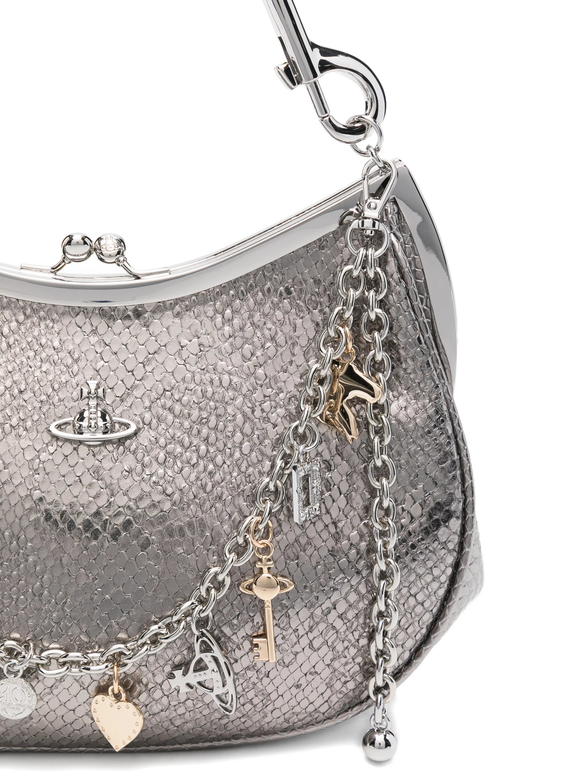 Charm Frame leather shoulder bag