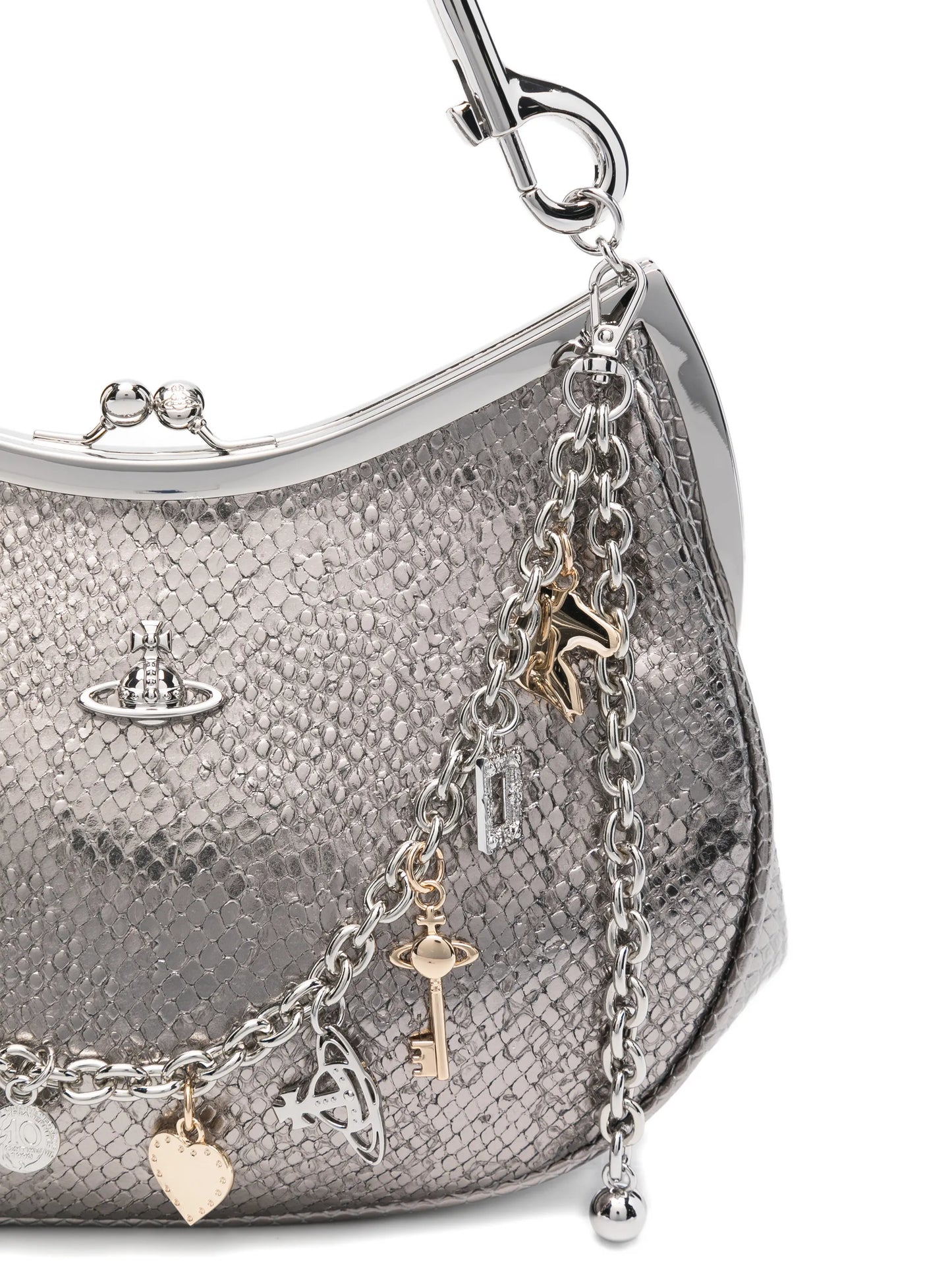 Charm Frame leather shoulder bag