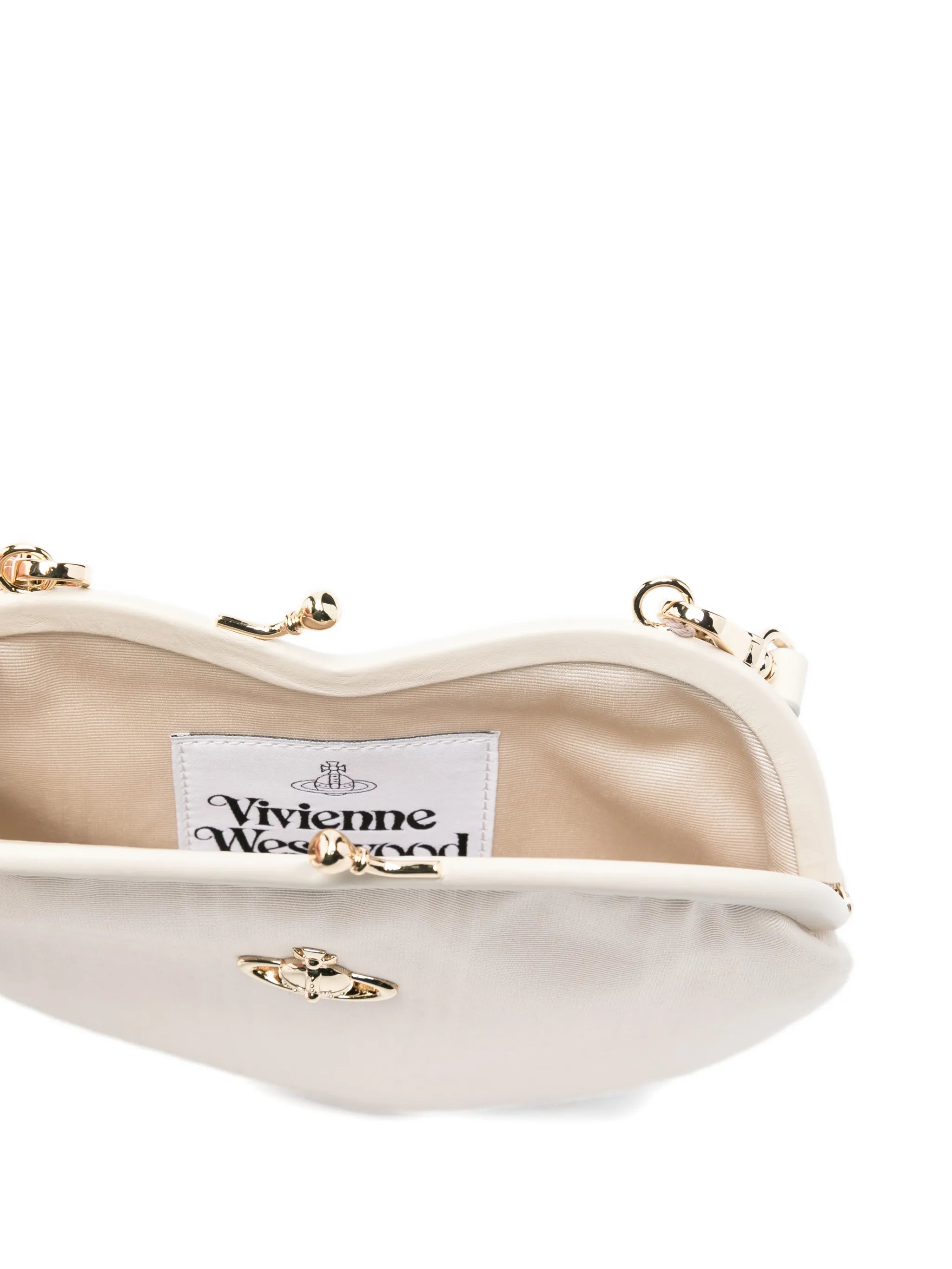 Belle heart-frame mini bag