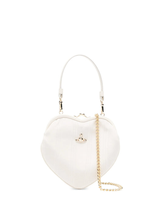 Belle heart-frame mini bag
