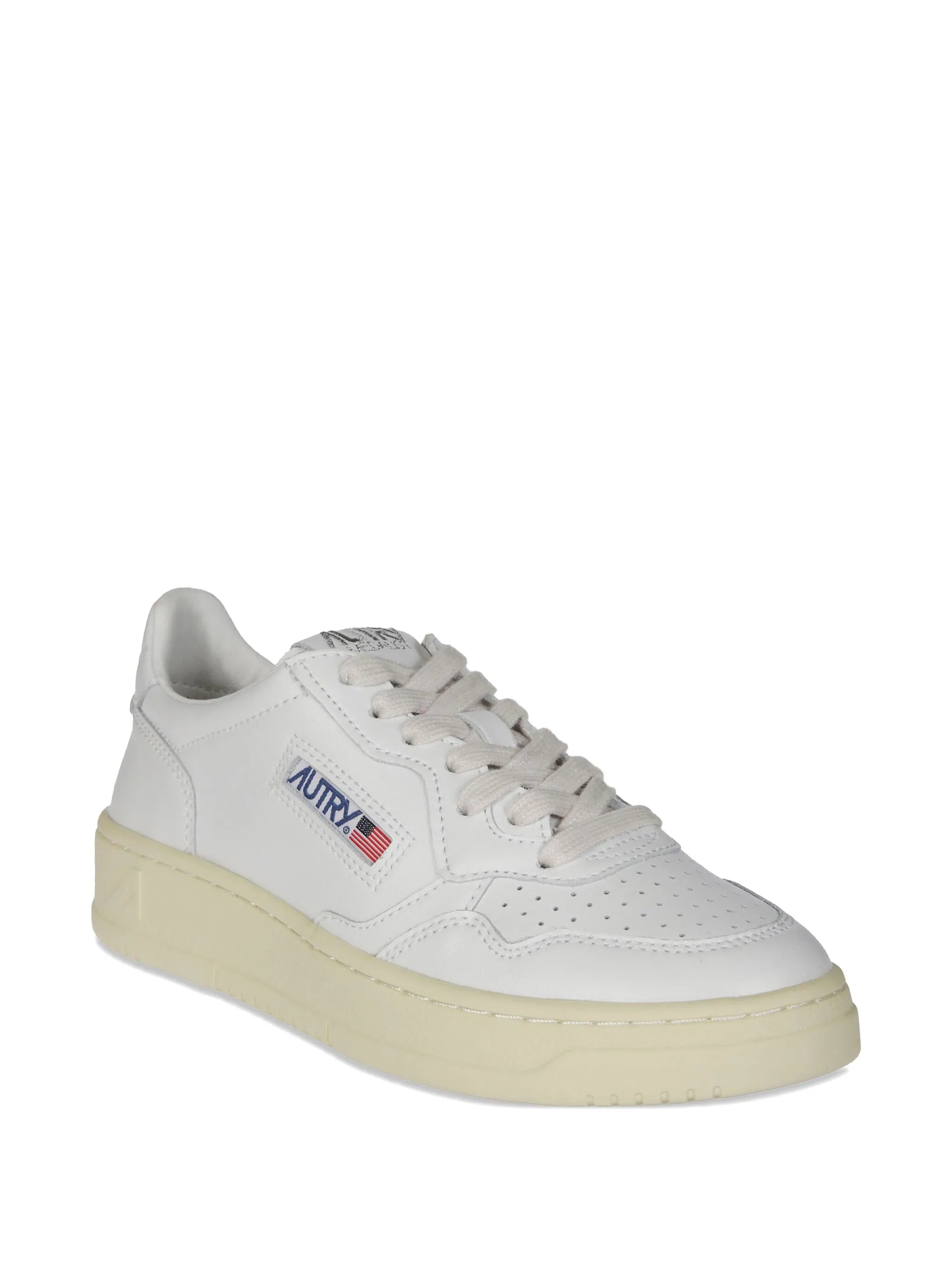 perforated panelled sneakers