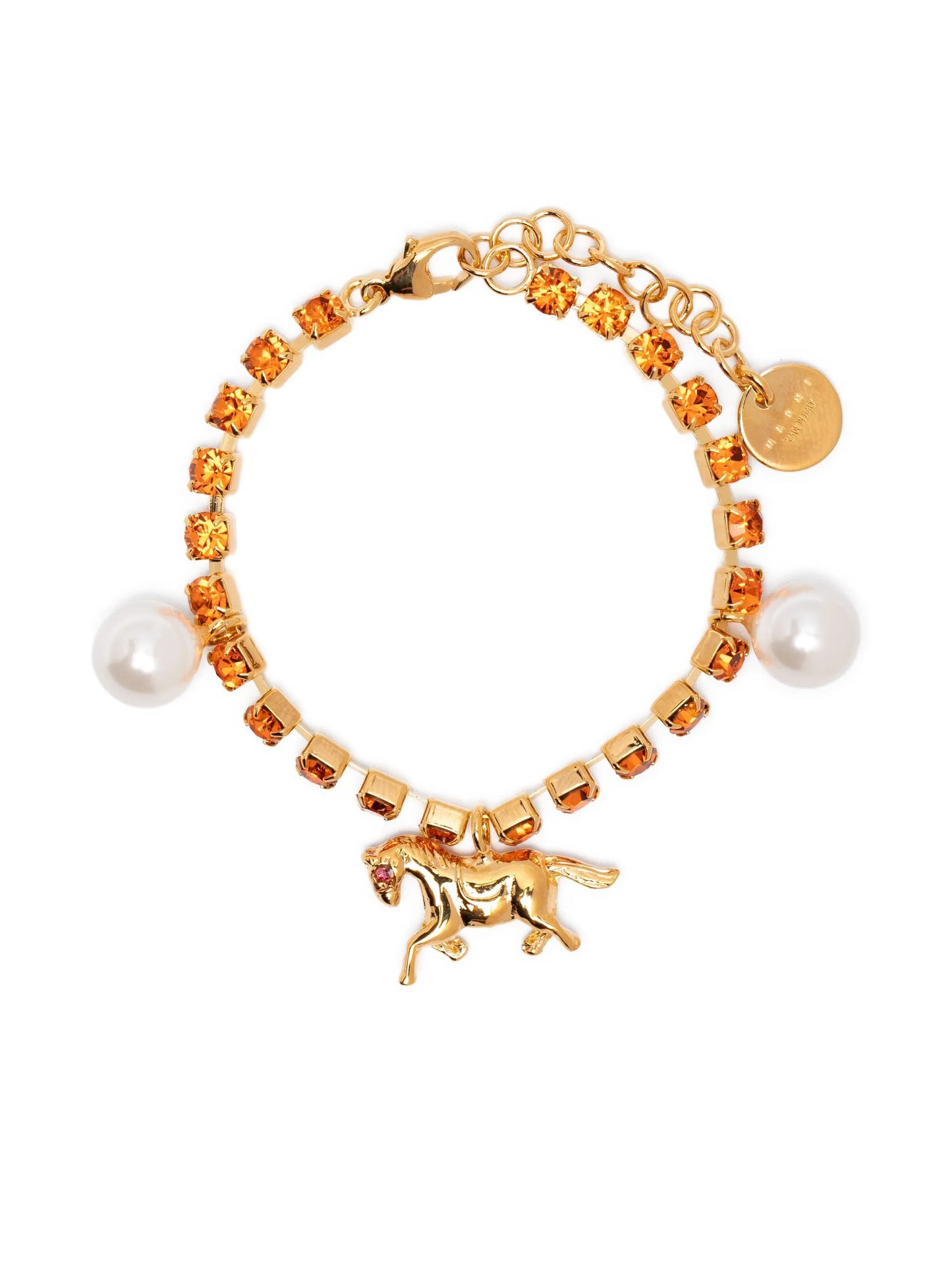 crystal charm bracelet