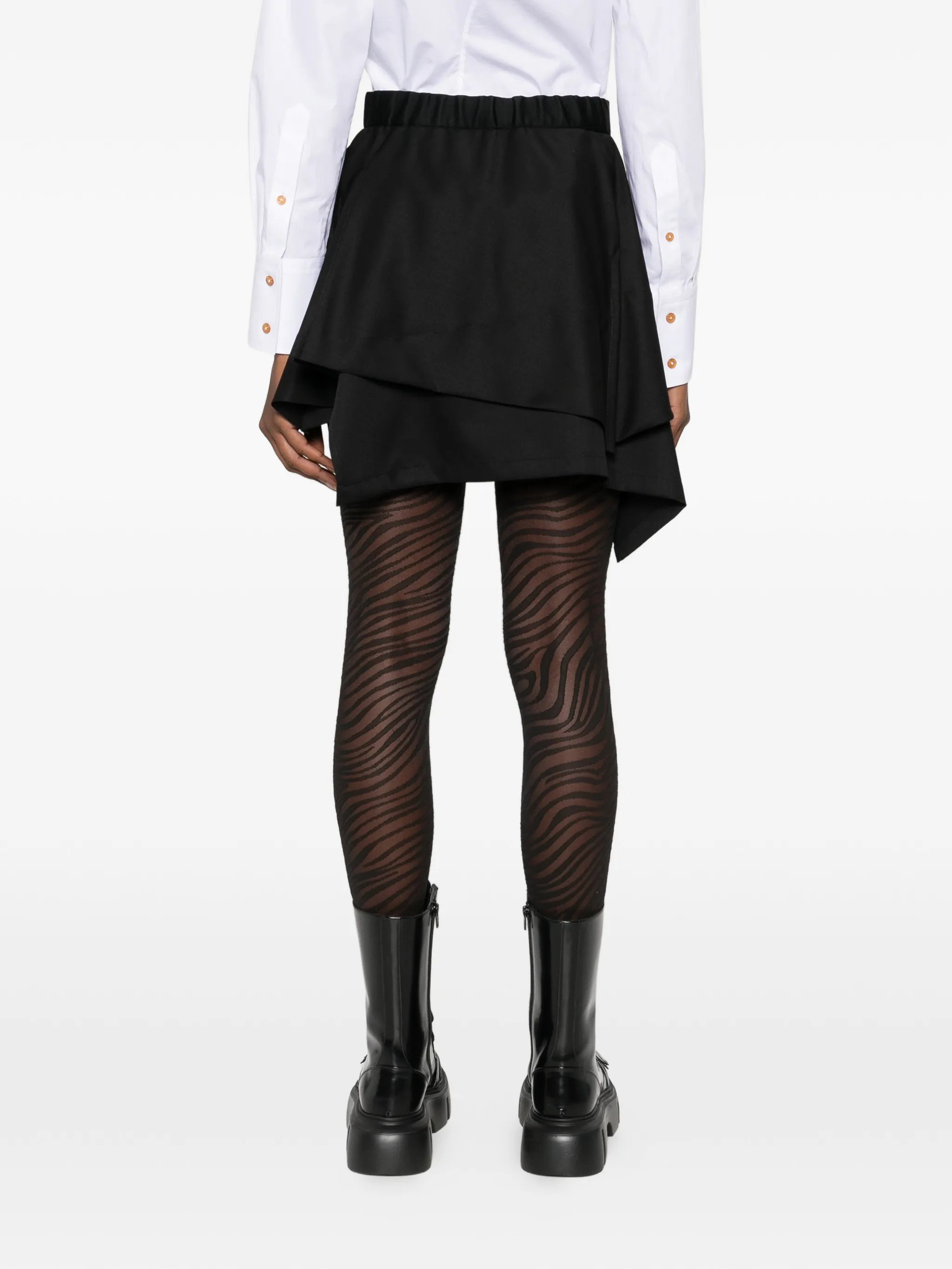 Marta button mini skirt