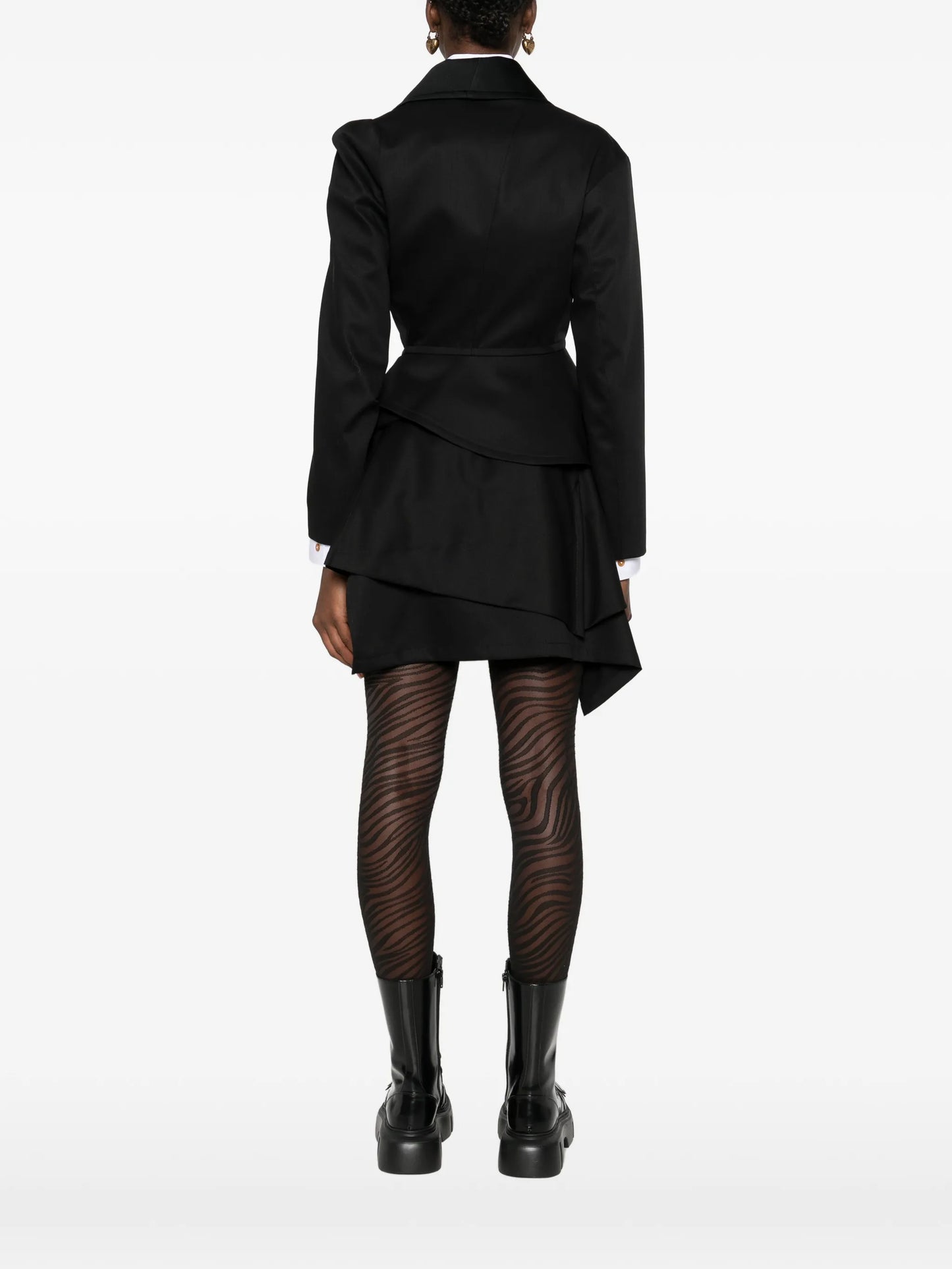 Stormy shawl-lapel button blazer