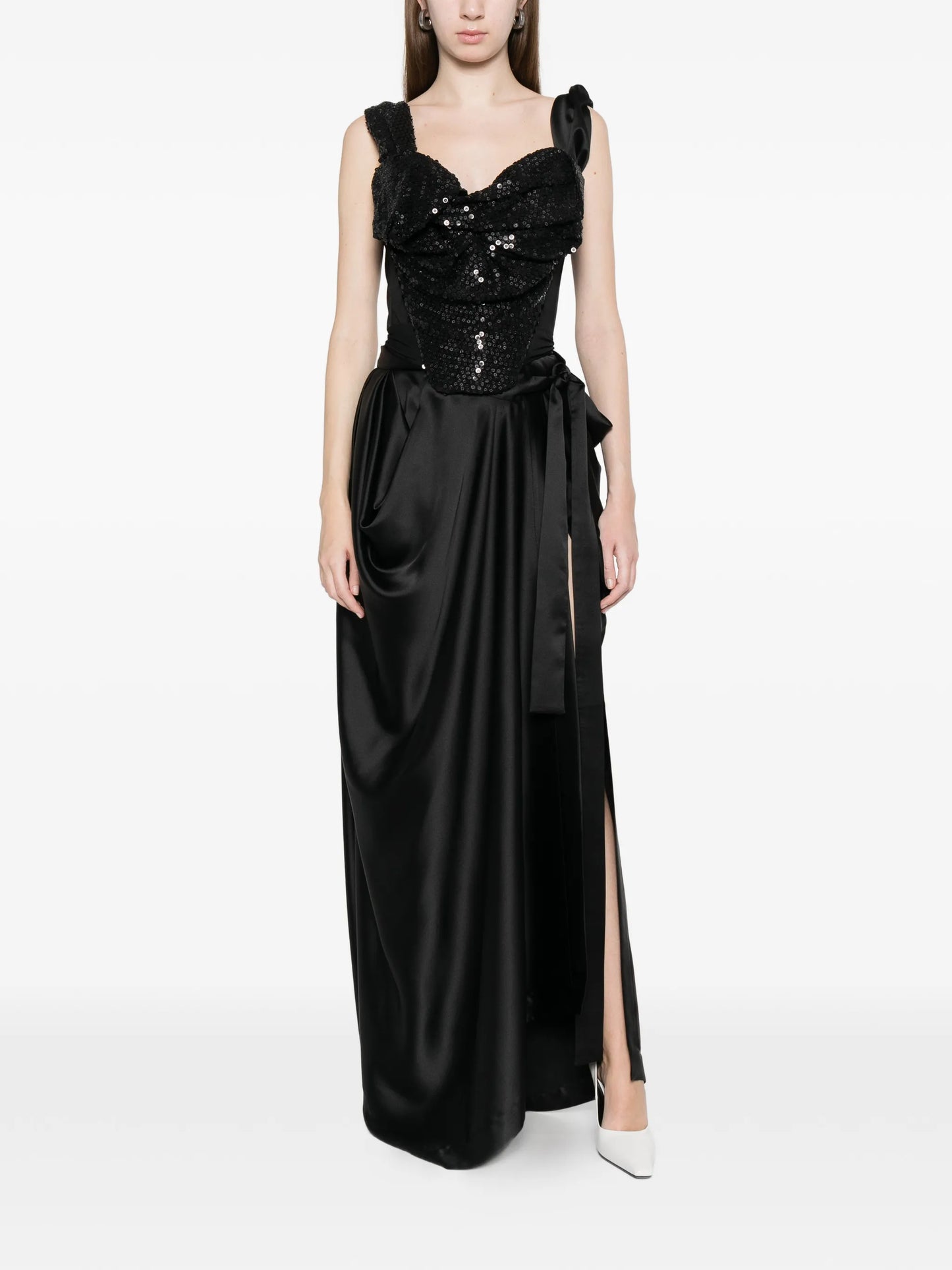 Kendall tie wrap maxi skirt