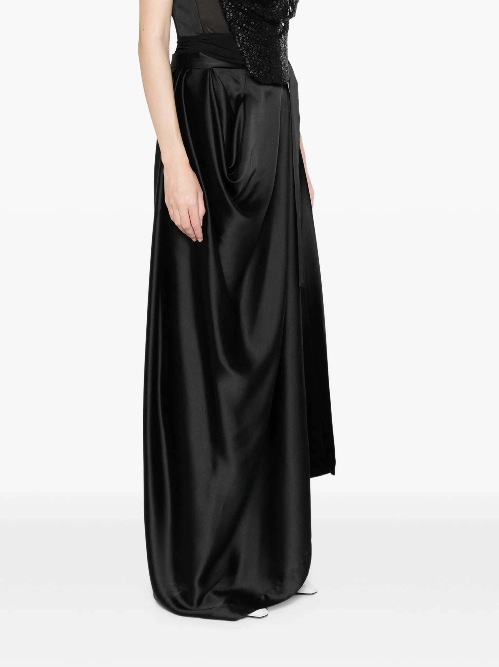 Kendall tie wrap maxi skirt