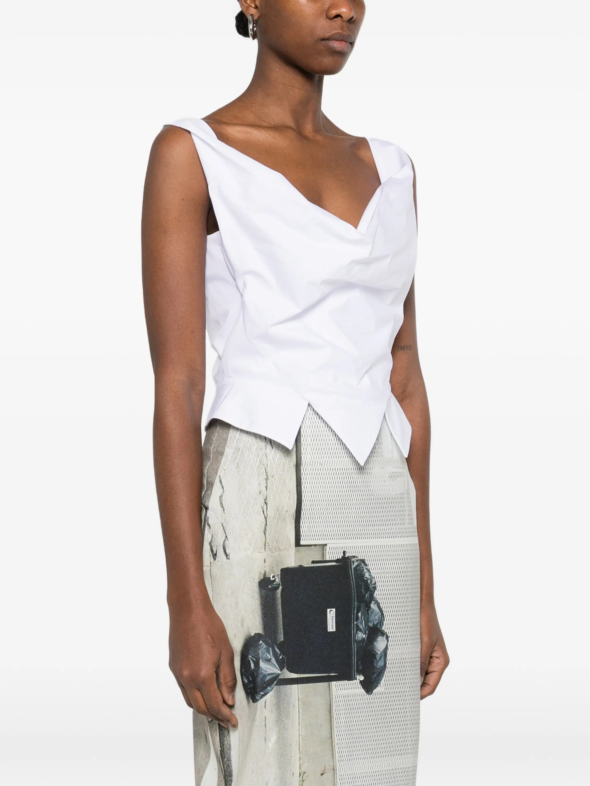 Sunday cowl sleeveless top