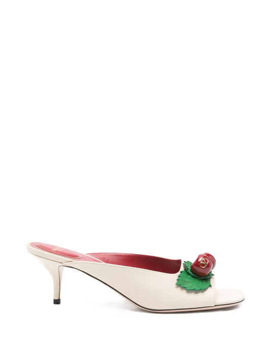 Cherryfic embellished mules