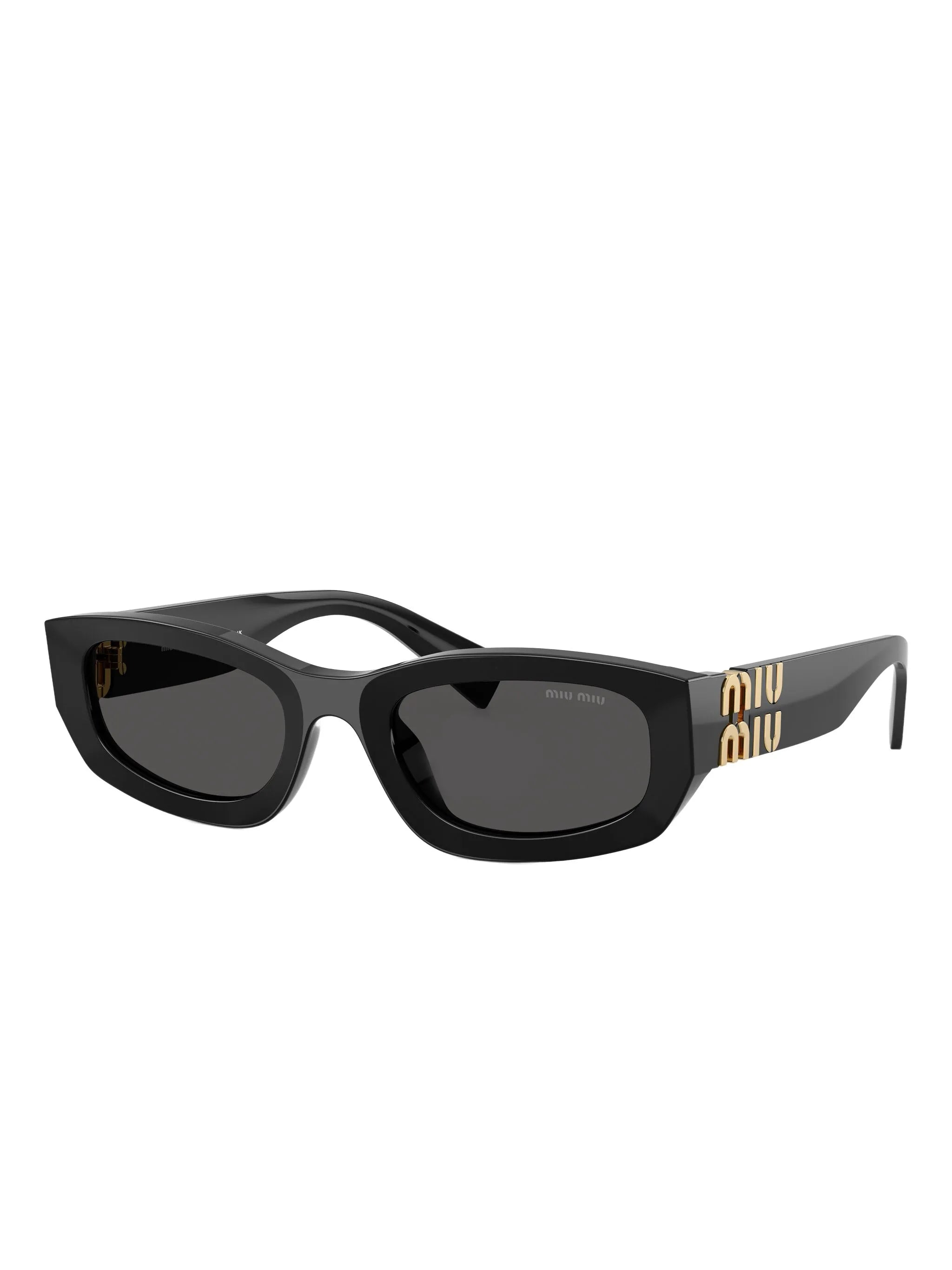 geometric-frame logo-detail sunglasses