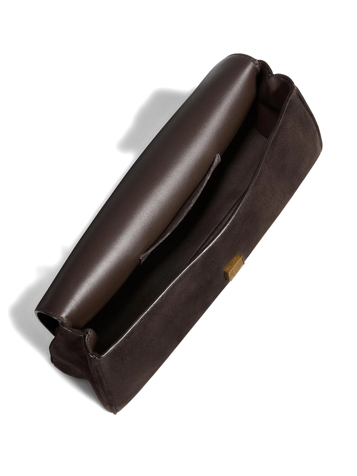 Audrey suede clutch bag