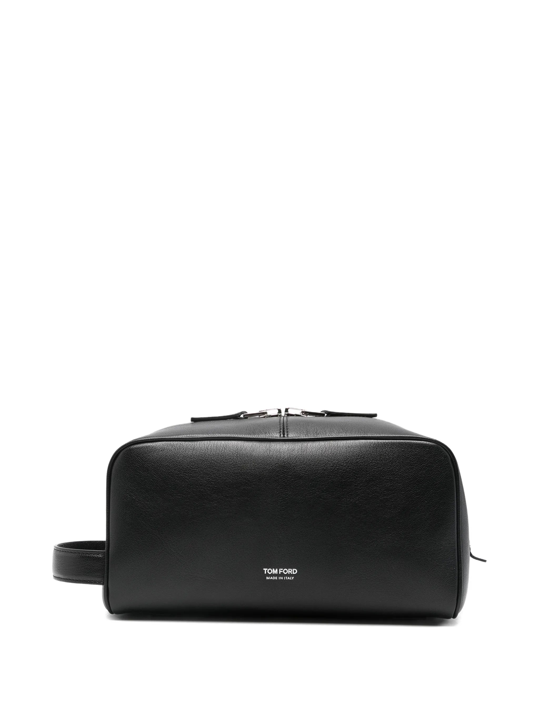 leather wash bag