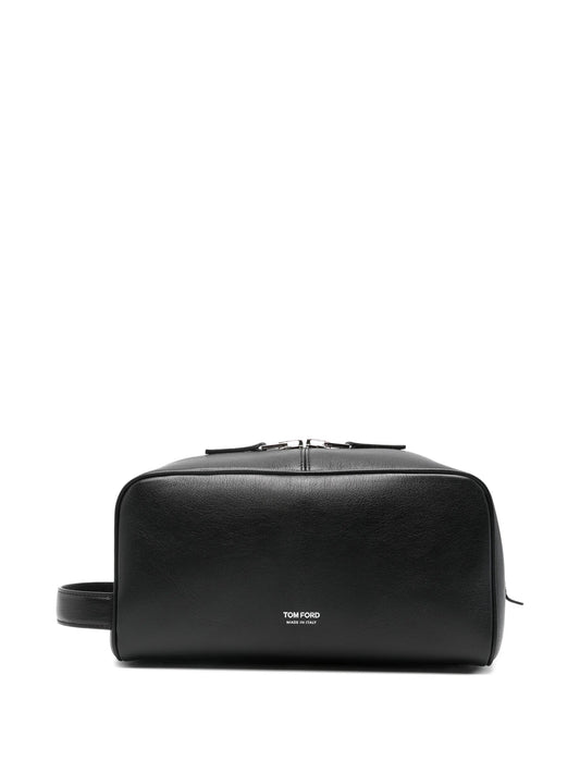 leather wash bag