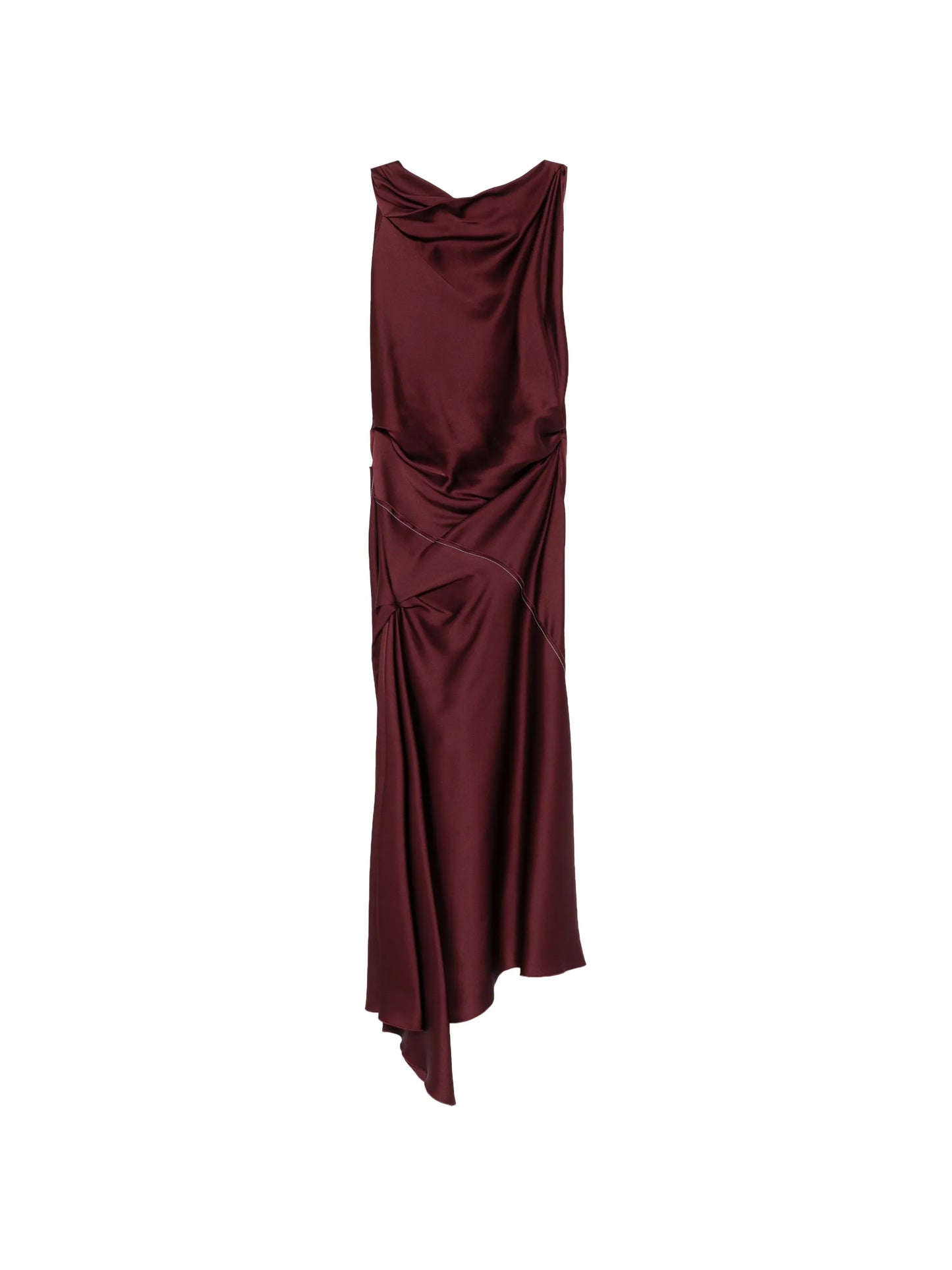 Posy draped midi dress