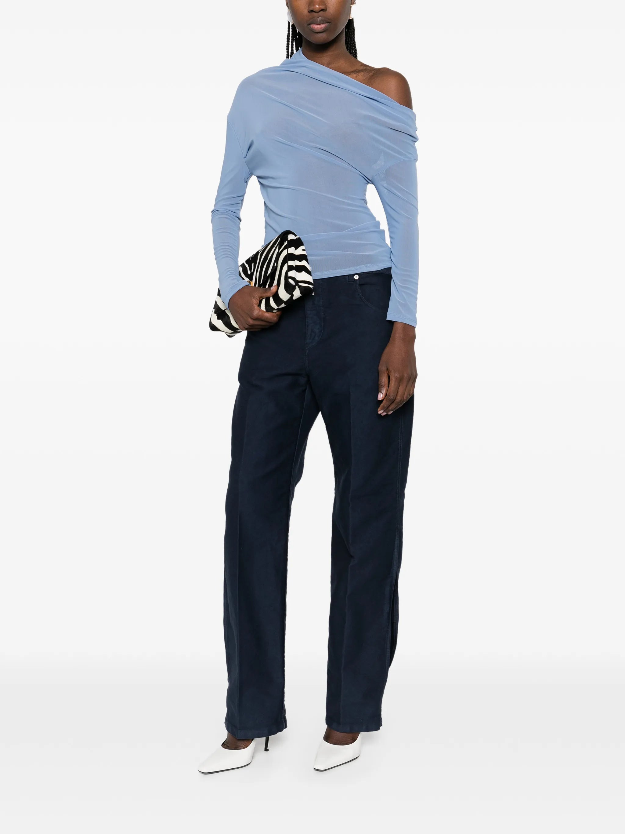 split-detail trousers
