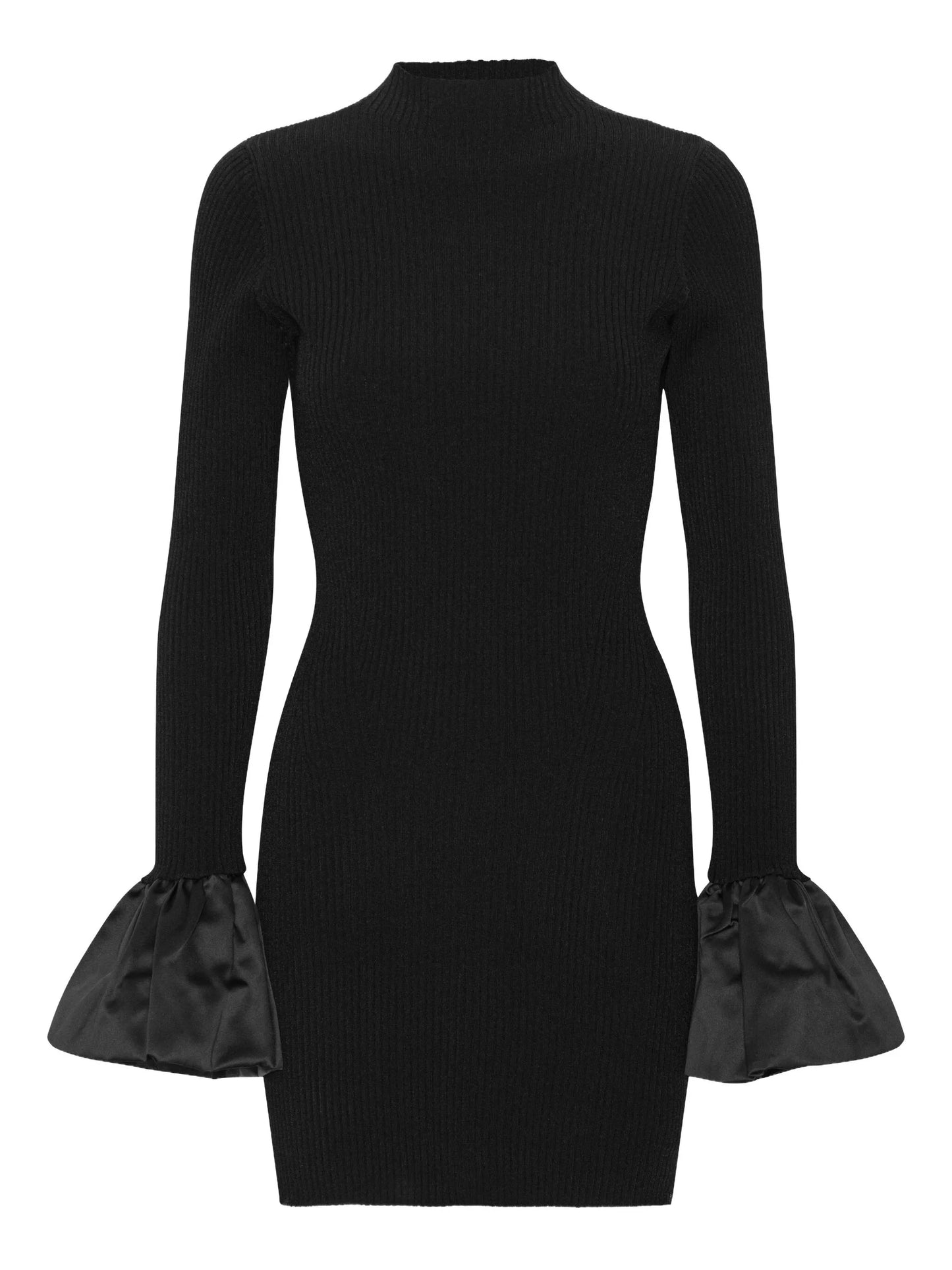cut-out knit mini dress