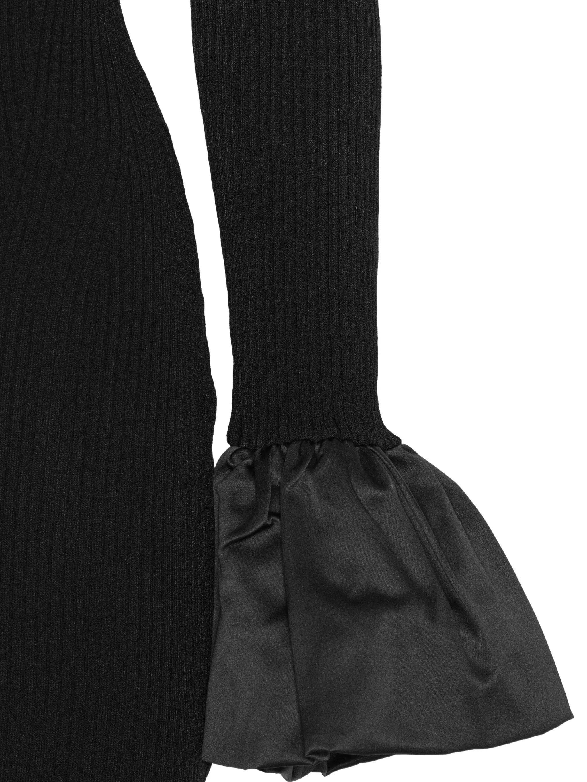 cut-out knit mini dress