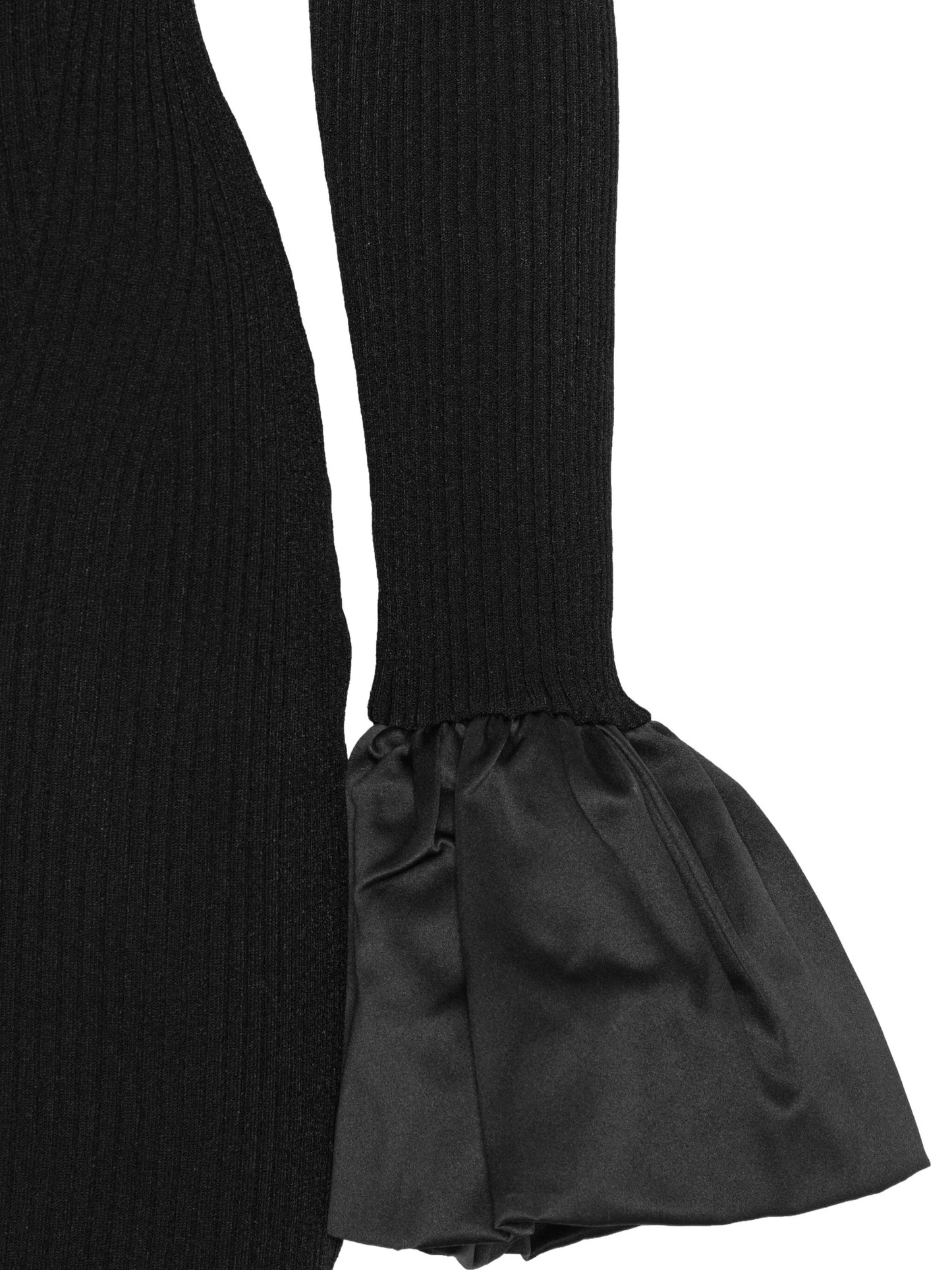 cut-out knit mini dress
