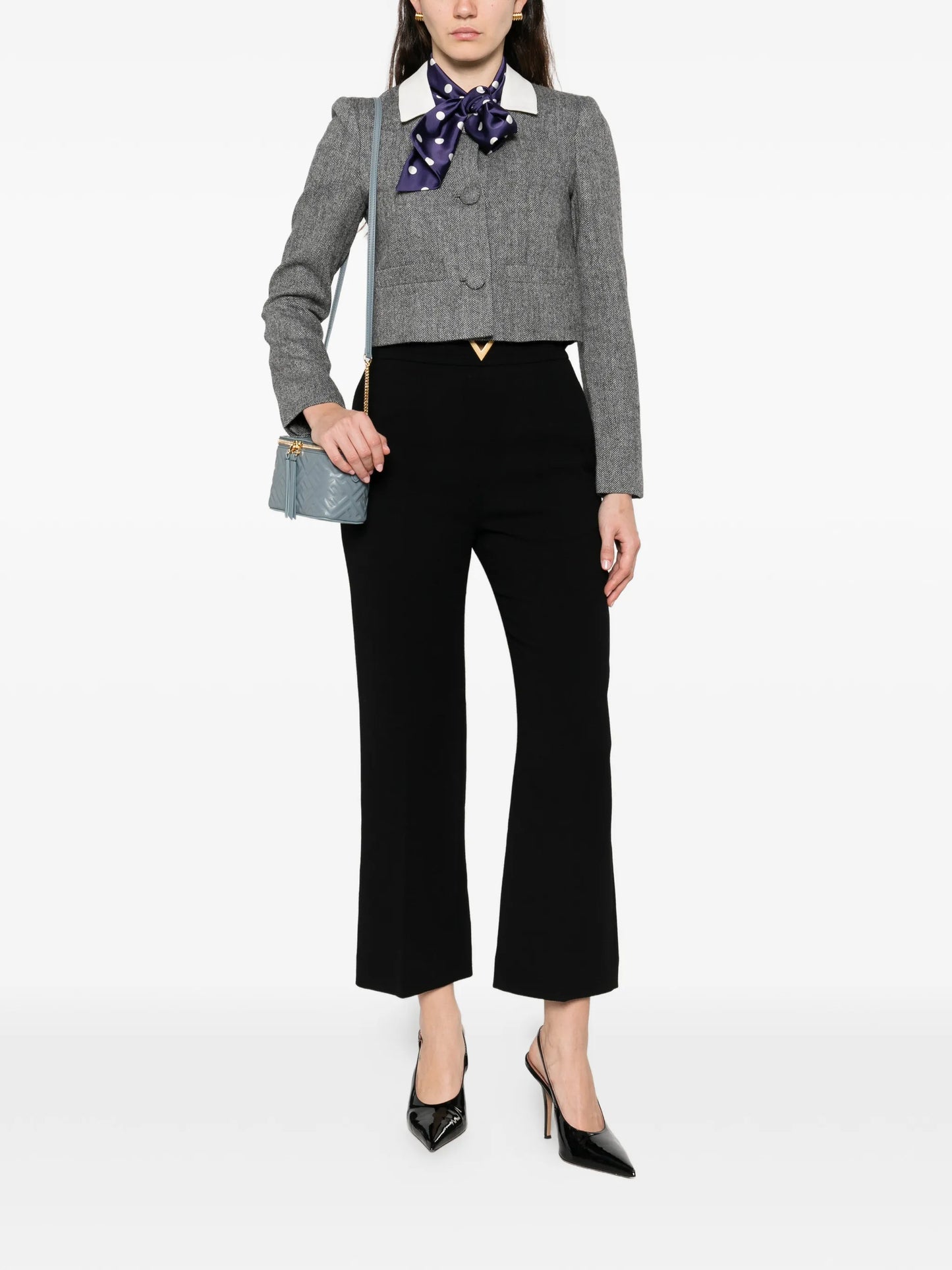 vltn straight-leg trousers