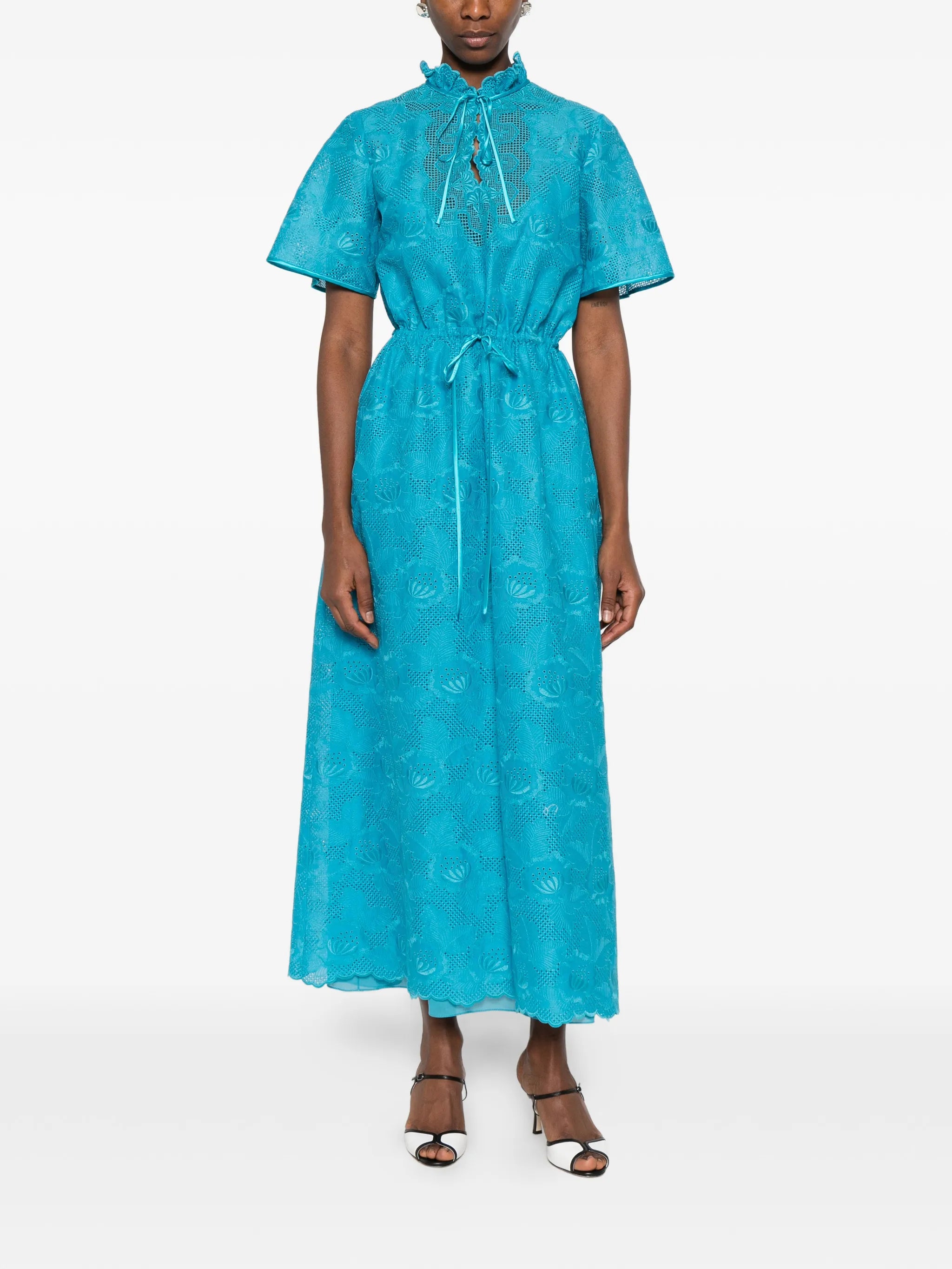 laced maxi dress