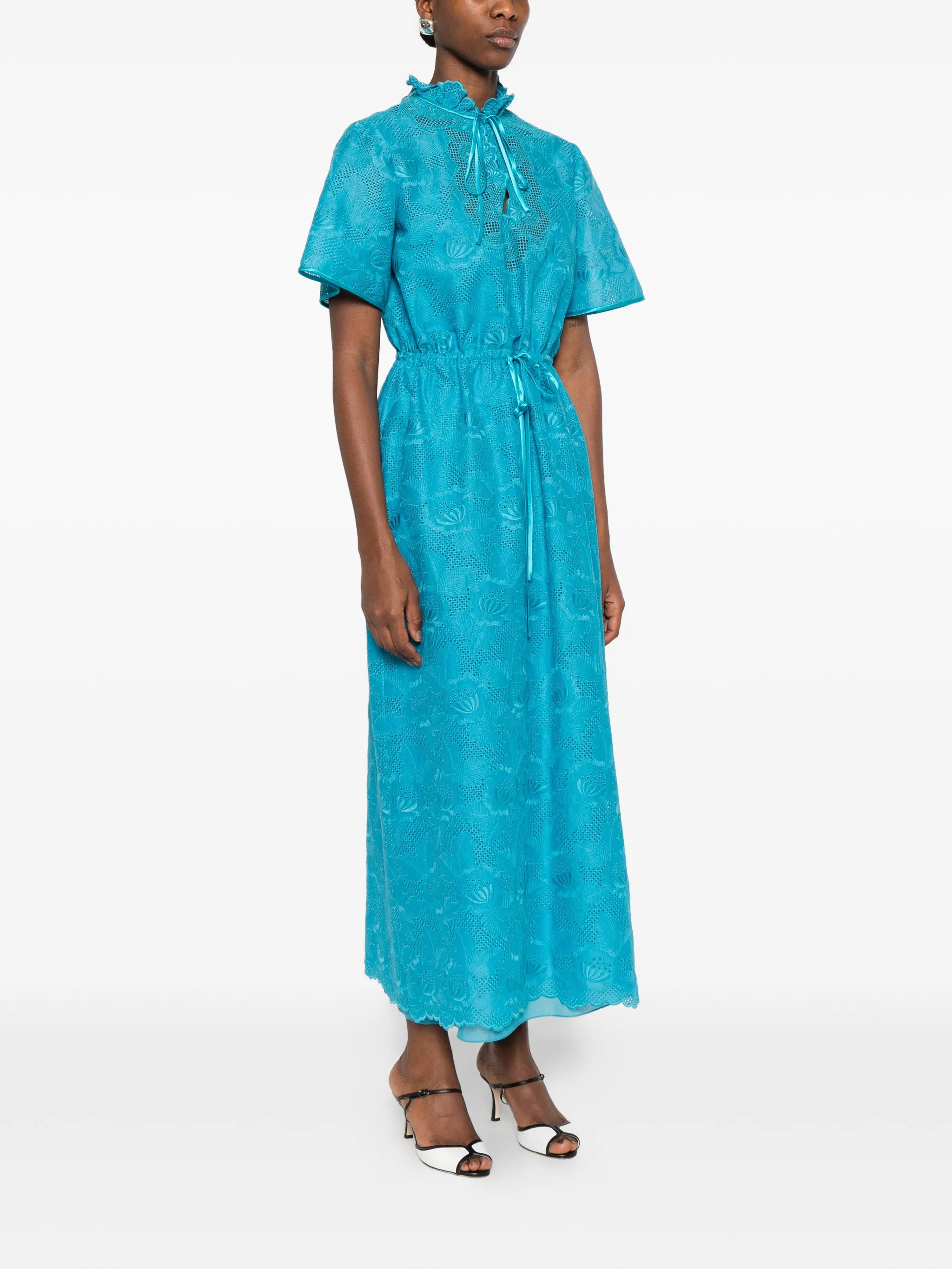 laced maxi dress