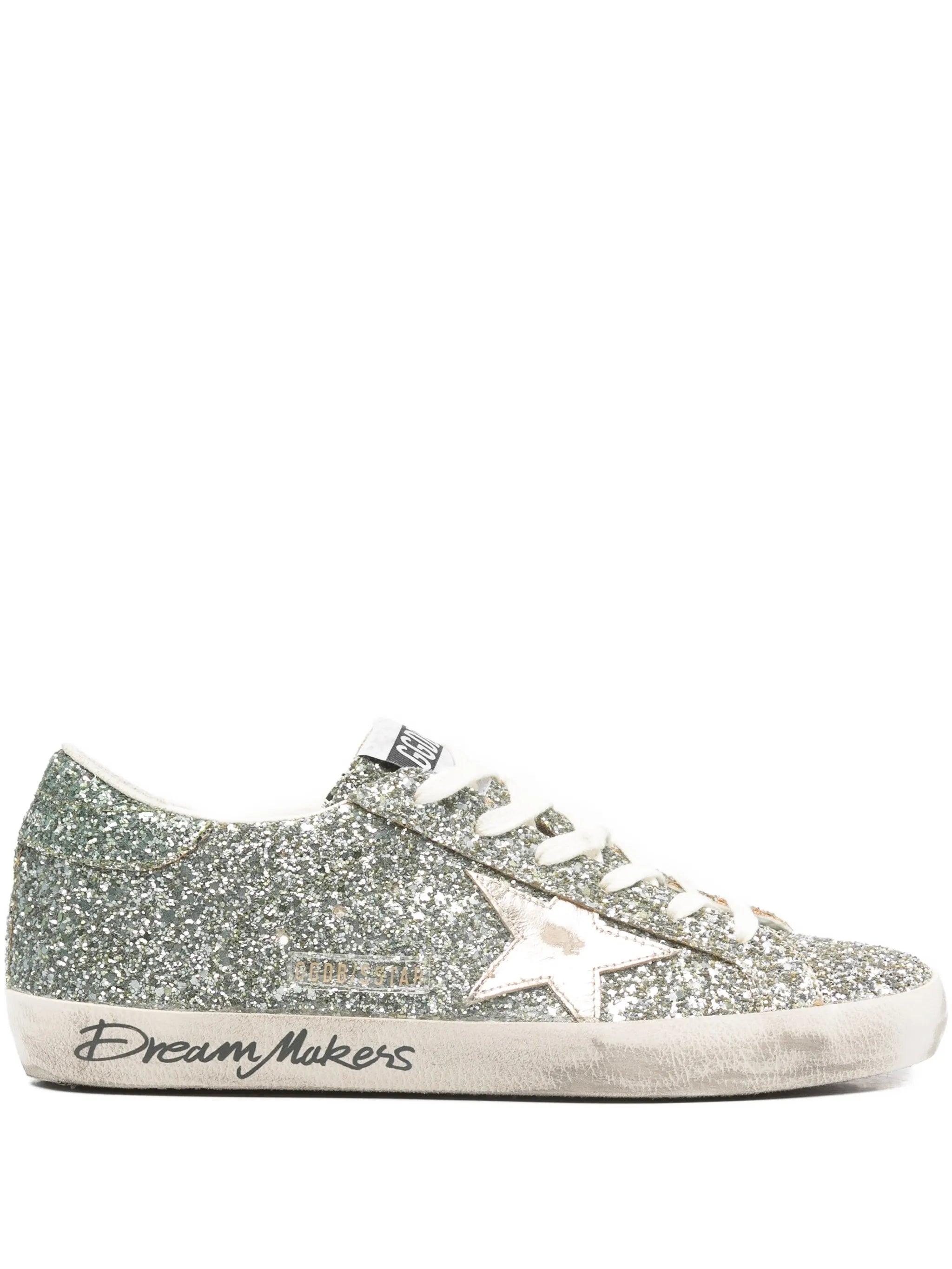 glitter star-detail sneakers