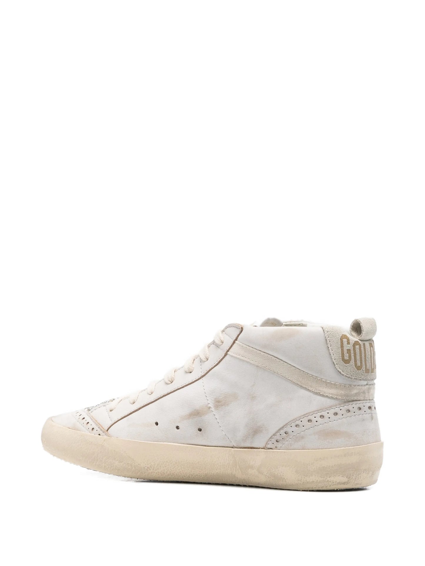 Mid-Star glitter-detail sneakers