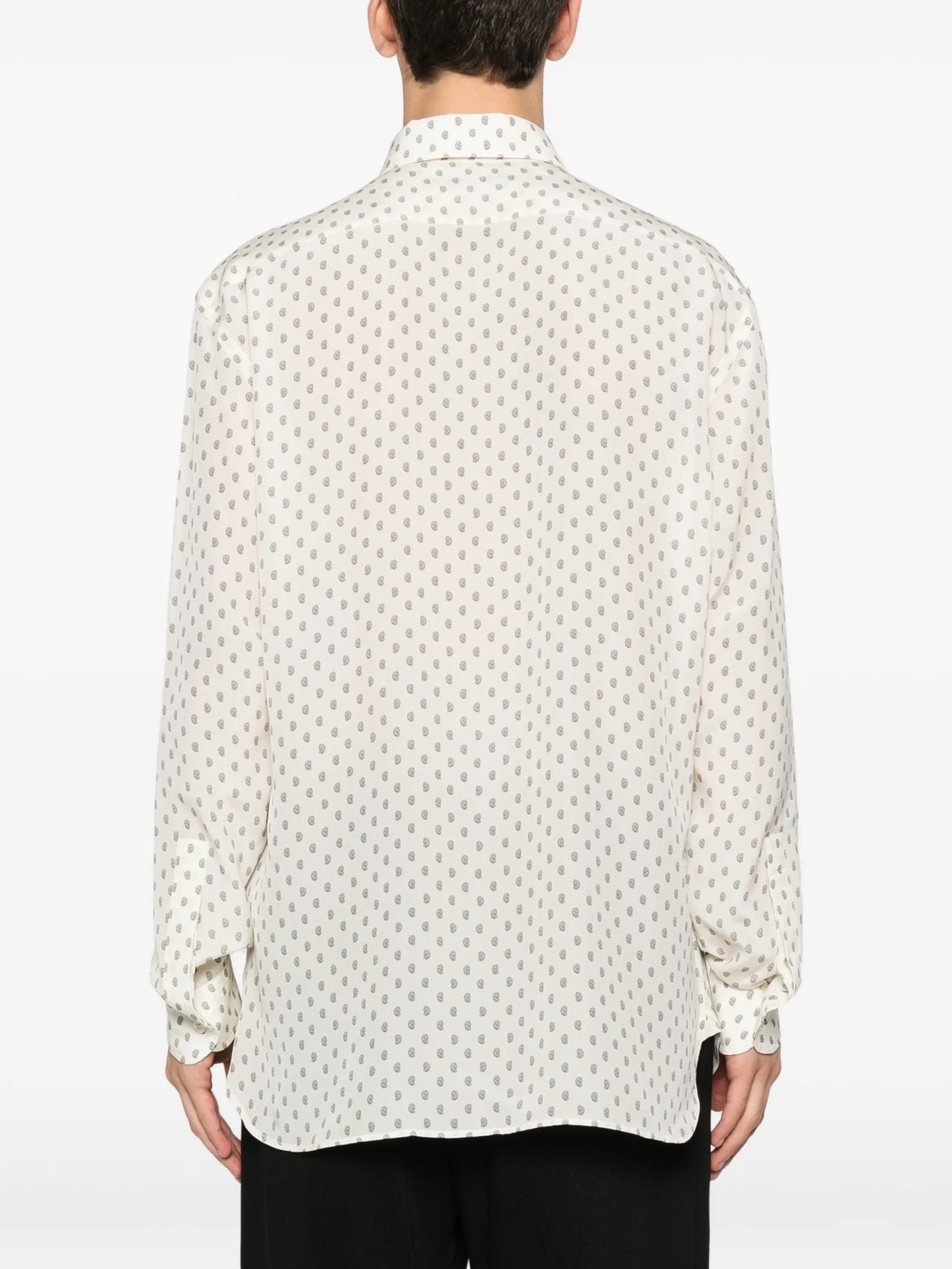 paisley-print shirt