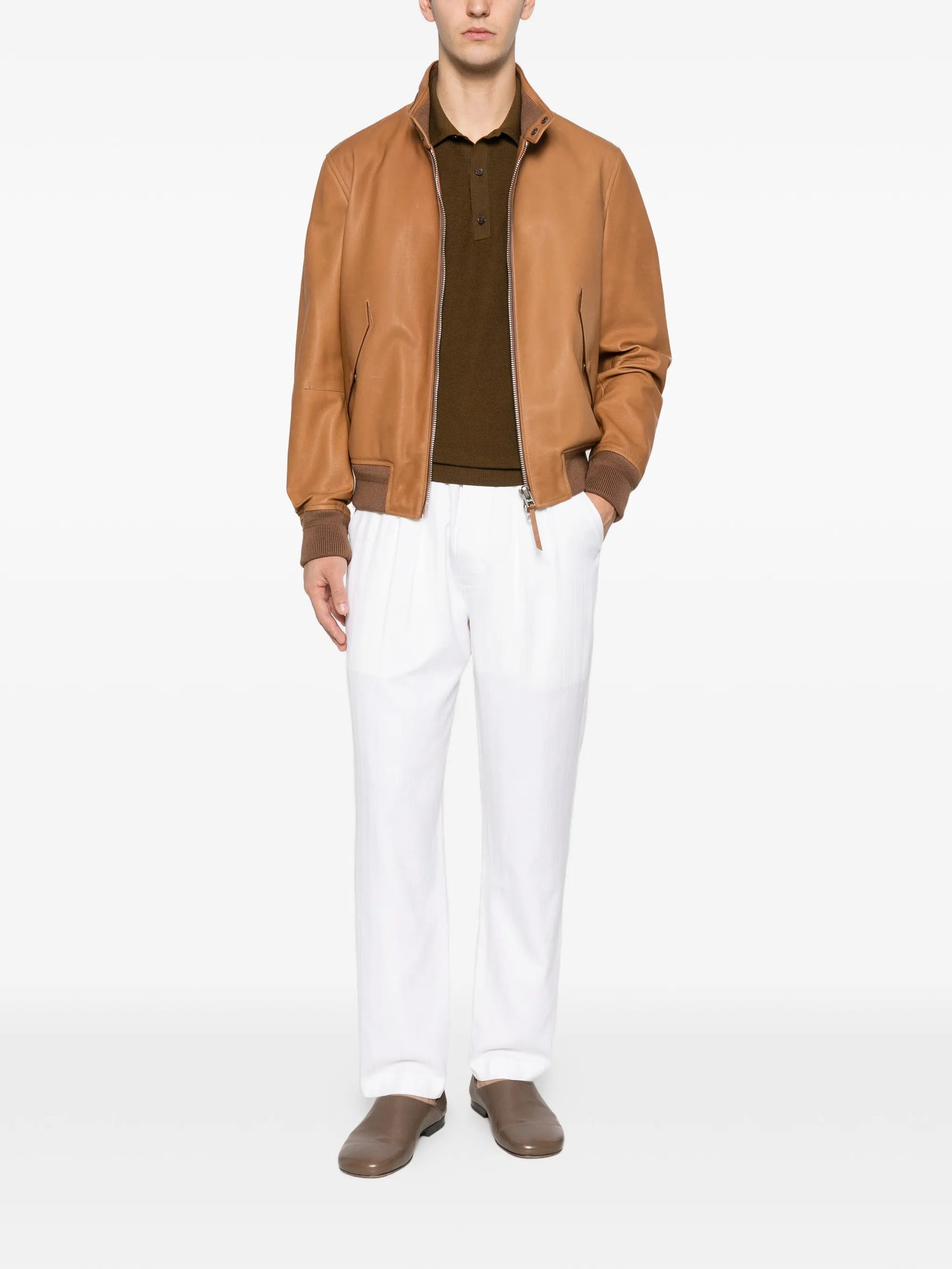 long-sleeve polo shirt